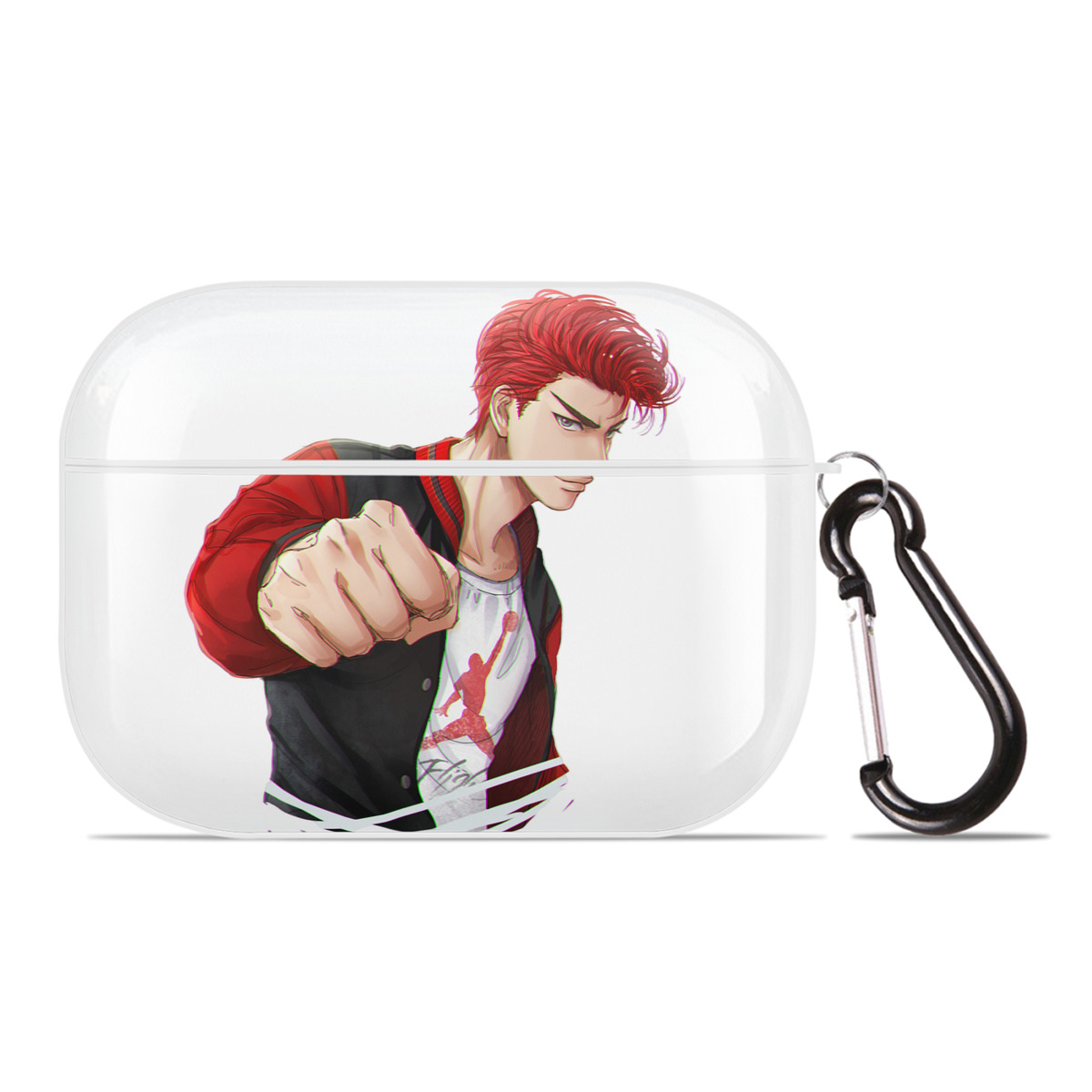 （画像用） SLAM DUNK／スラムダンク 【AirPods Pro用】ハードシェル保護ケース 耐衝撃・防指紋・カラビナ付き商品仕様