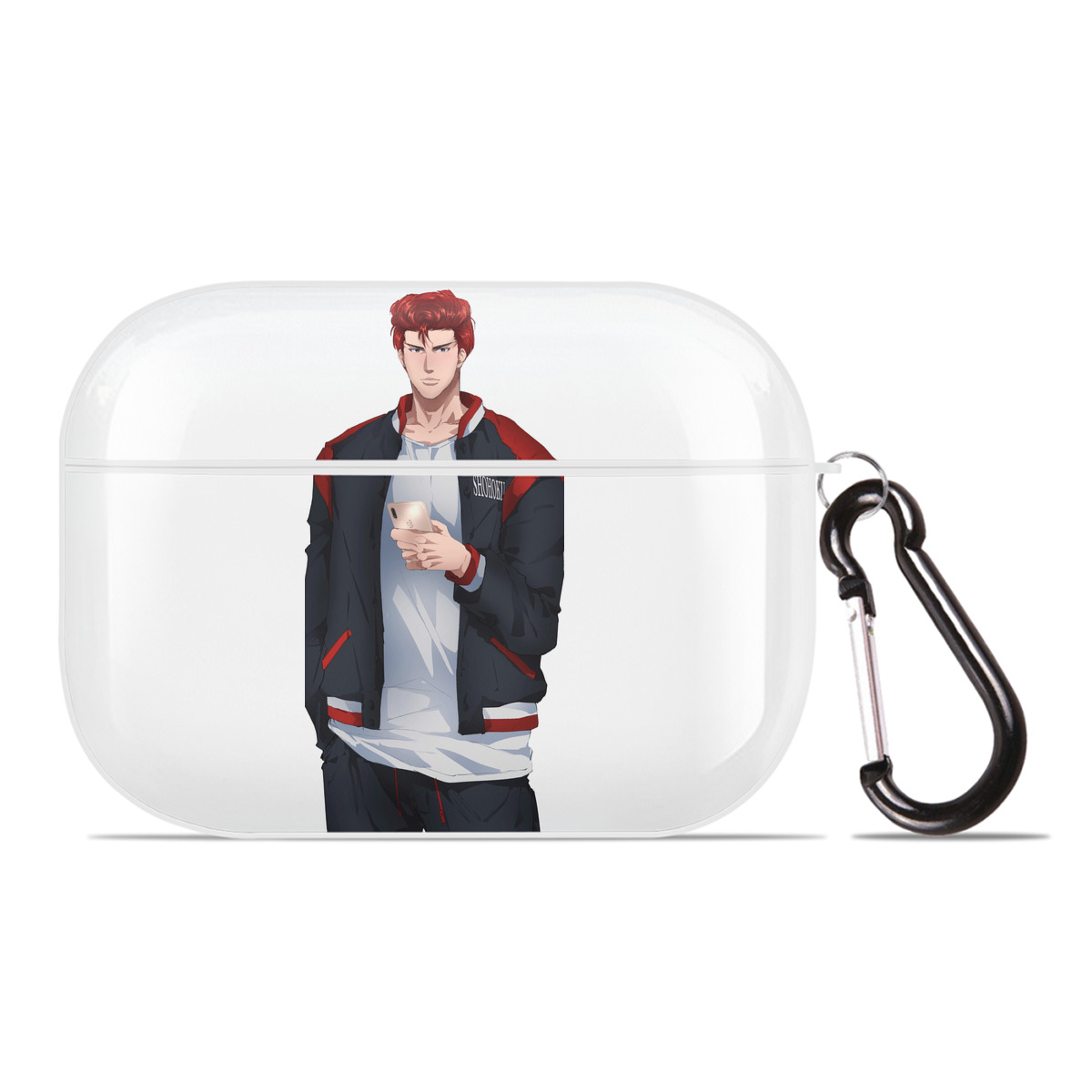 （画像用） SLAM DUNK／スラムダンク 【AirPods Pro用】ハードシェル保護ケース 耐衝撃・防指紋・カラビナ付き商品仕様