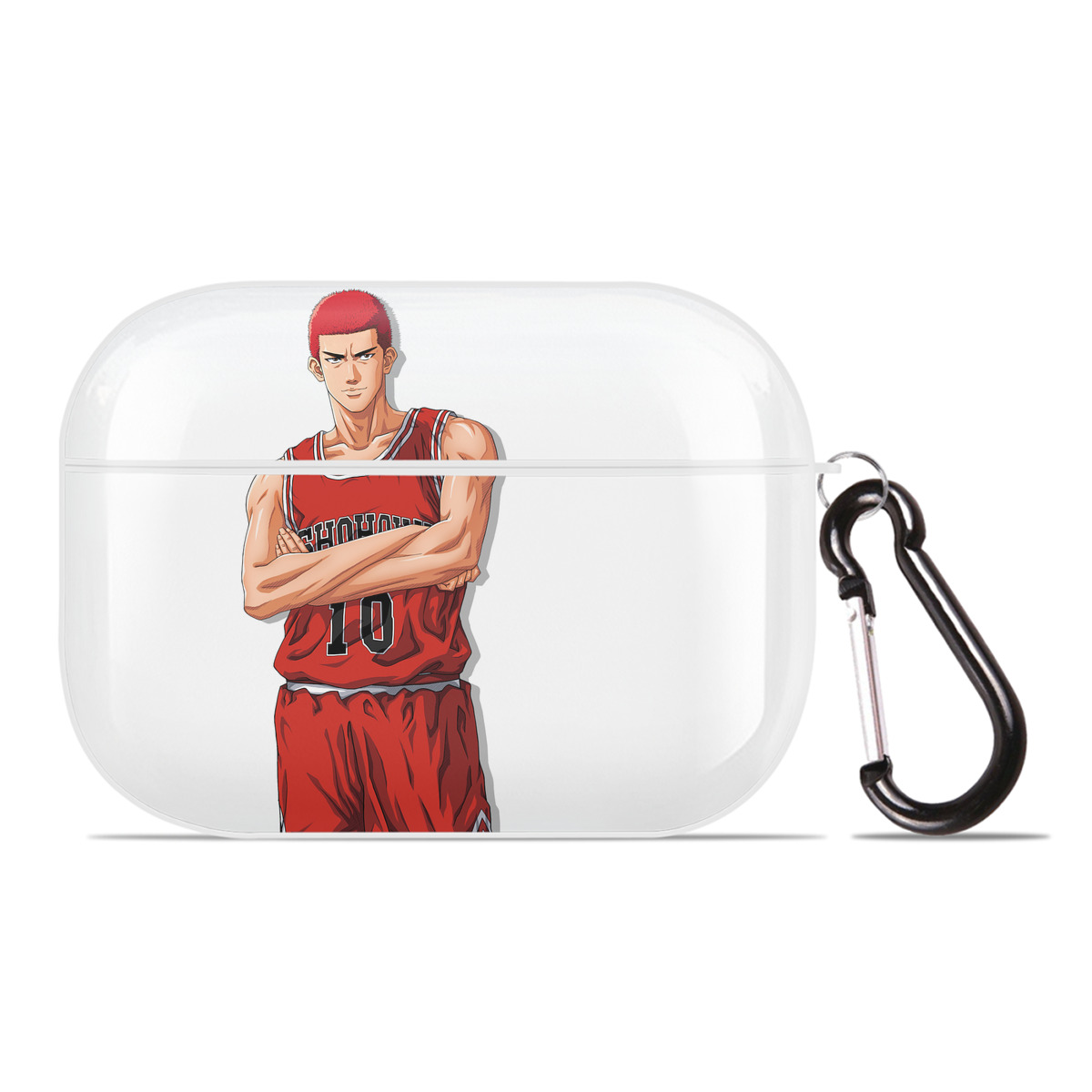 （画像用） SLAM DUNK／スラムダンク 【AirPods Pro用】ハードシェル保護ケース 耐衝撃・防指紋・カラビナ付き商品仕様