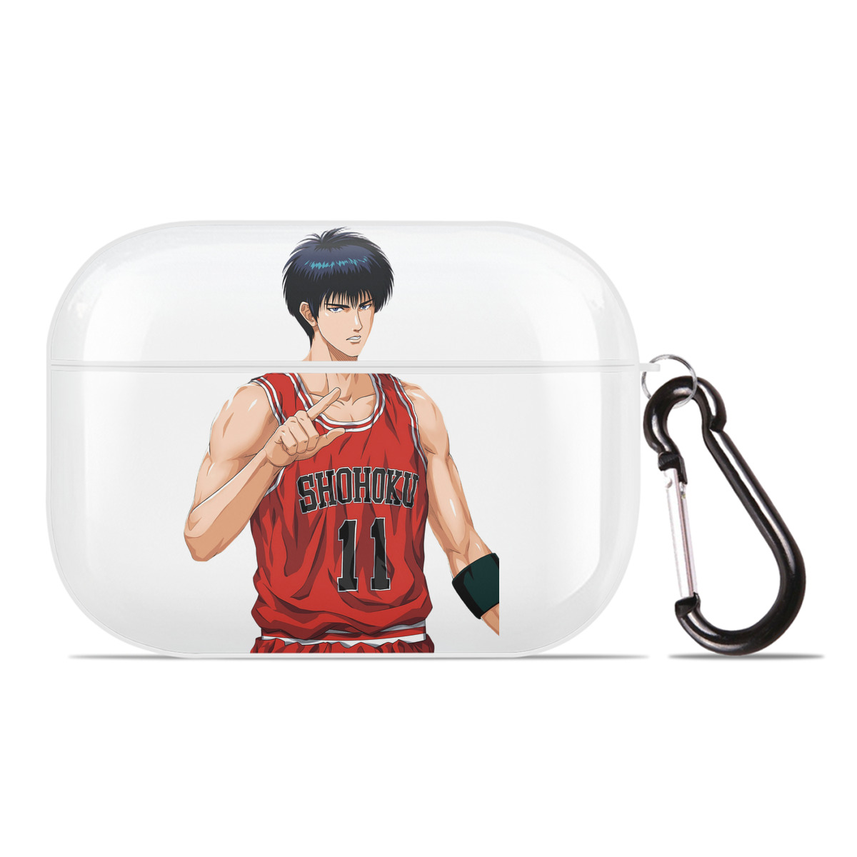 （画像用） SLAM DUNK／スラムダンク 【AirPods Pro用】ハードシェル保護ケース 耐衝撃・防指紋・カラビナ付き商品仕様
