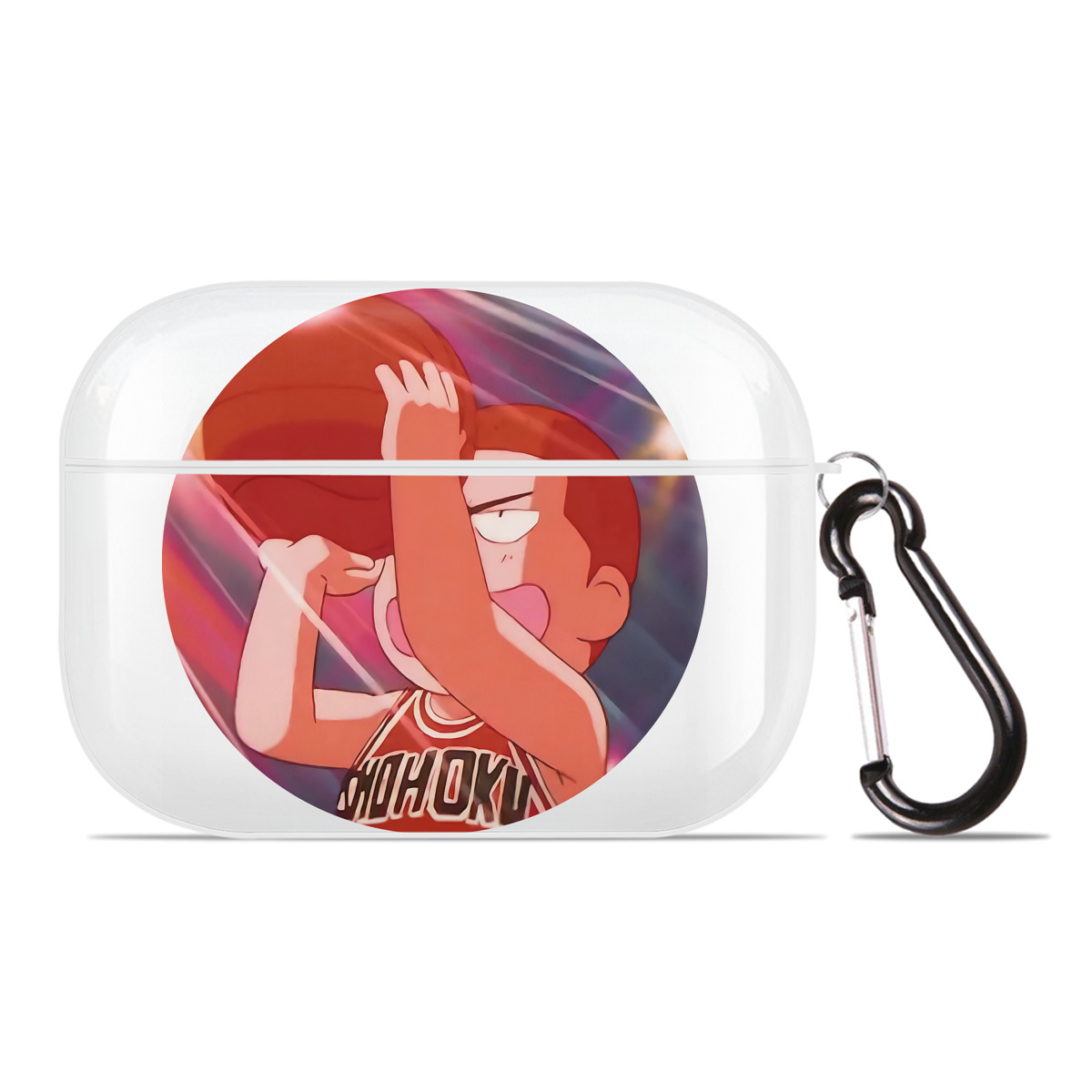 （画像用） SLAM DUNK／スラムダンク 【AirPods Pro用】ハードシェル保護ケース 耐衝撃・防指紋・カラビナ付き商品仕様