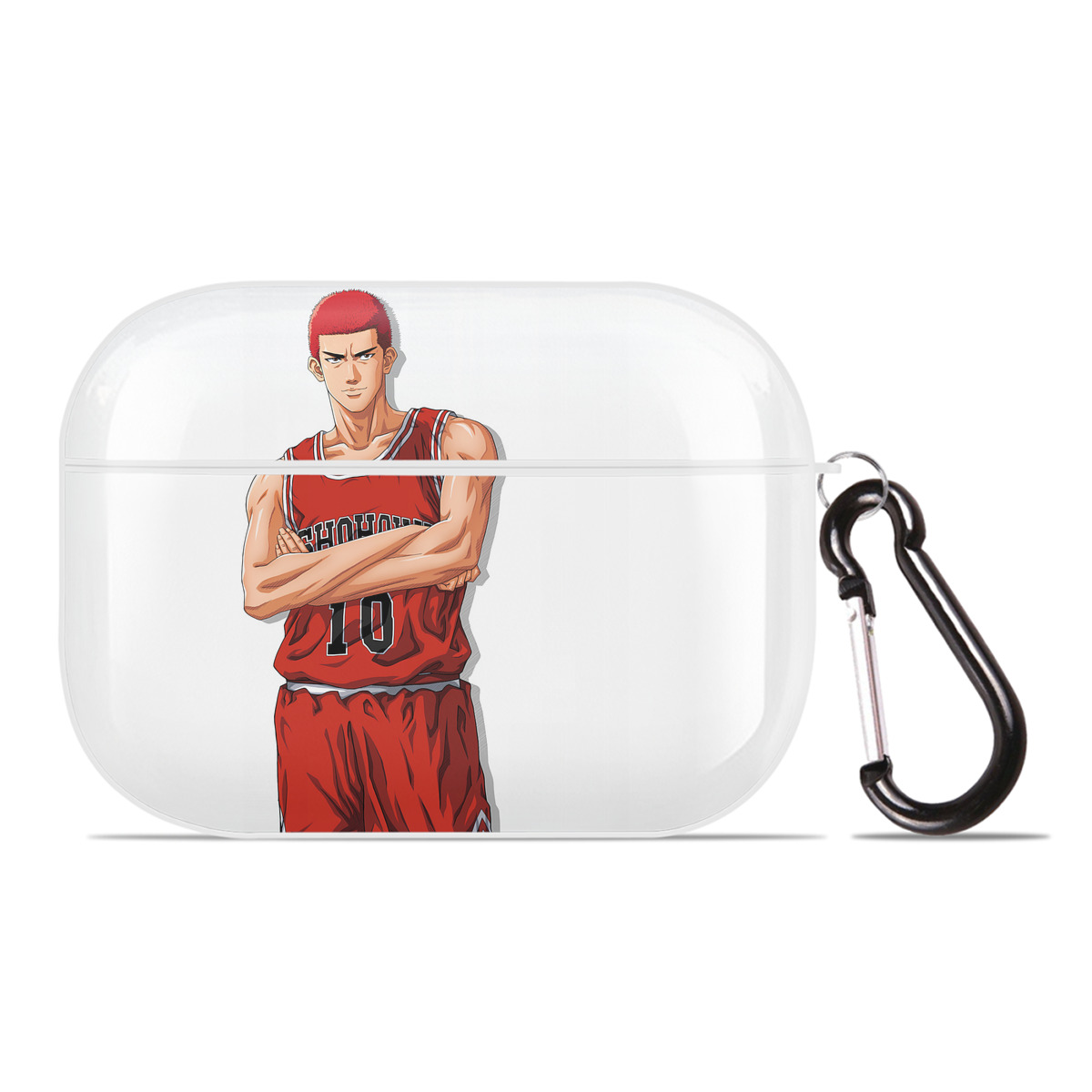 （画像用） SLAM DUNK／スラムダンク 【AirPods Pro用】ハードシェル保護ケース 耐衝撃・防指紋・カラビナ付き商品仕様