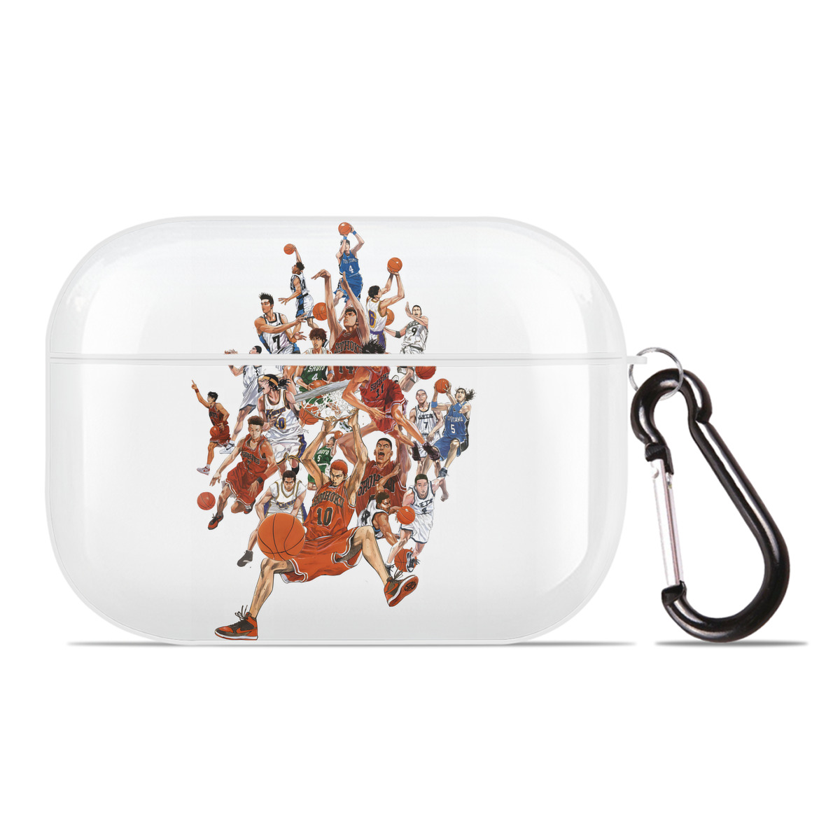 （画像用） SLAM DUNK／スラムダンク 【AirPods Pro用】ハードシェル保護ケース 耐衝撃・防指紋・カラビナ付き商品仕様