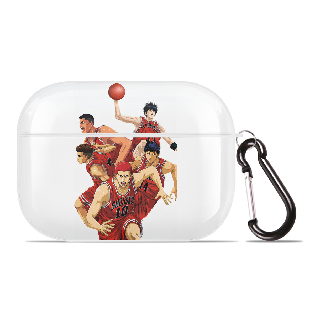 （画像用） SLAM DUNK／スラムダンク 【AirPods Pro用】ハードシェル保護ケース 耐衝撃・防指紋・カラビナ付き商品仕様