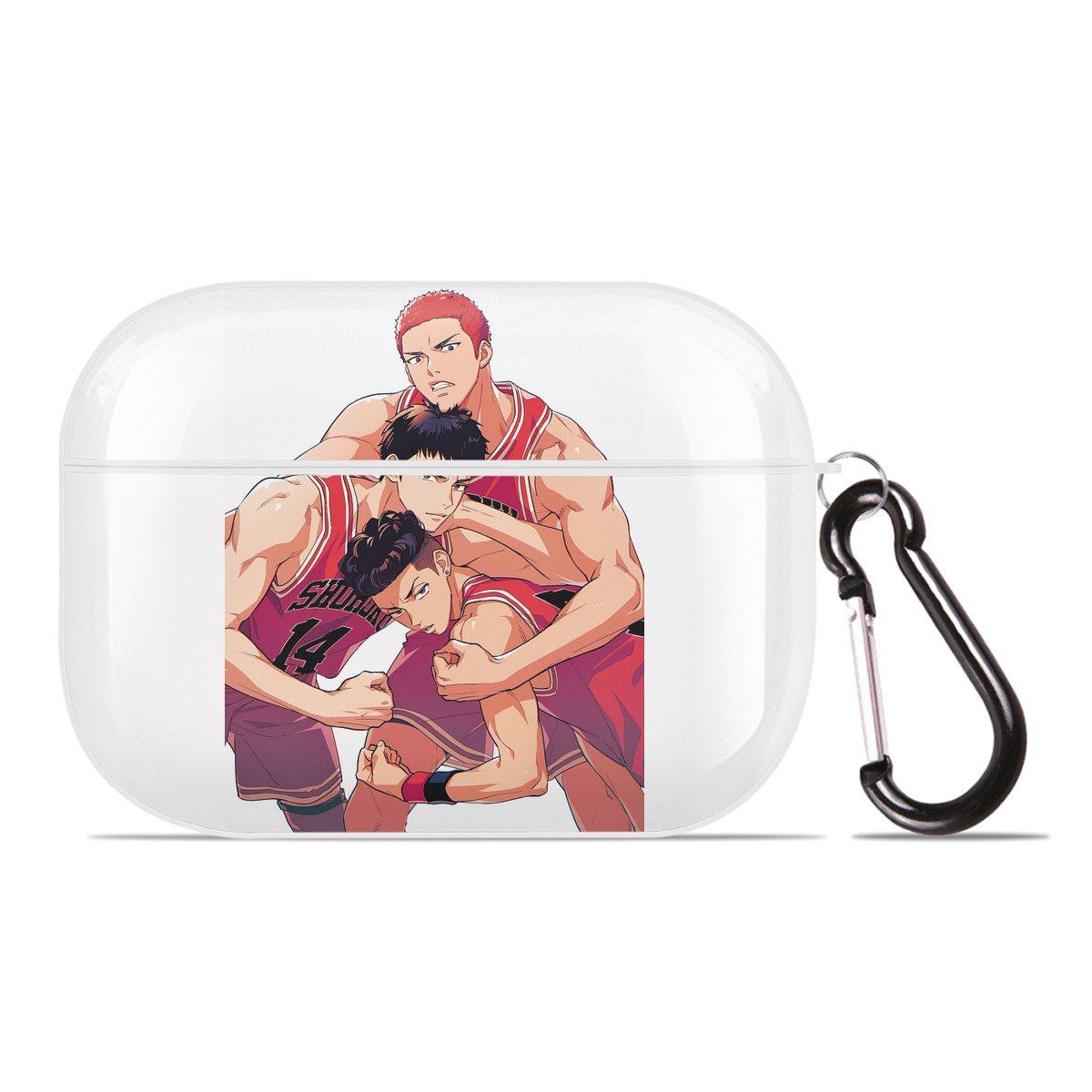 （画像用） SLAM DUNK／スラムダンク 【AirPods Pro用】ハードシェル保護ケース 耐衝撃・防指紋・カラビナ付き商品仕様
