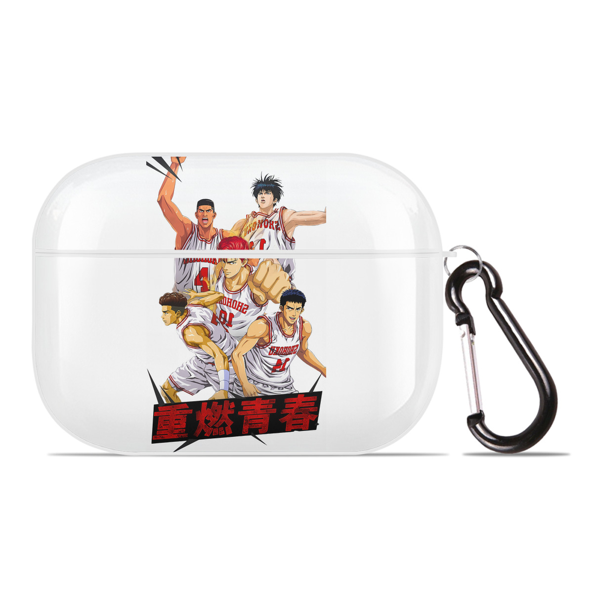 （画像用） SLAM DUNK／スラムダンク 【AirPods Pro用】ハードシェル保護ケース 耐衝撃・防指紋・カラビナ付き商品仕様