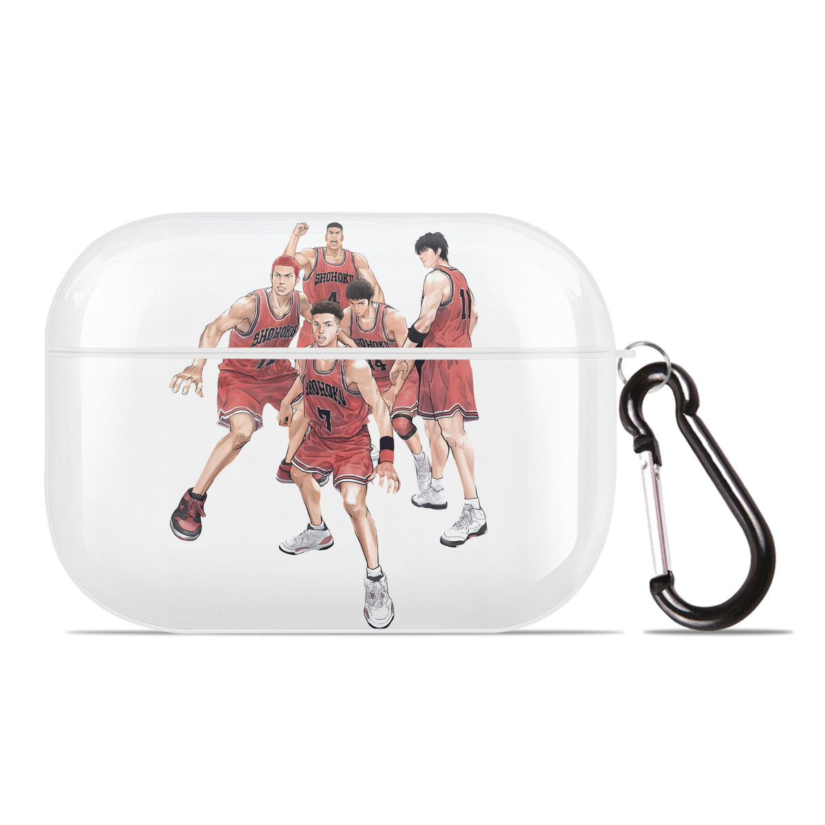 （画像用） SLAM DUNK／スラムダンク 【AirPods Pro用】ハードシェル保護ケース 耐衝撃・防指紋・カラビナ付き商品仕様