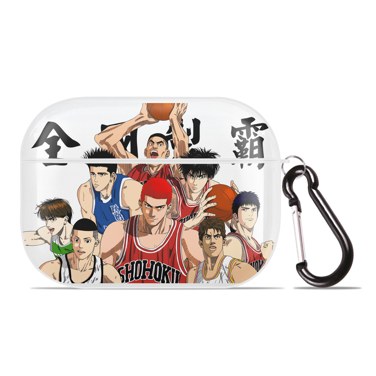 （画像用） SLAM DUNK／スラムダンク 【AirPods Pro用】ハードシェル保護ケース 耐衝撃・防指紋・カラビナ付き商品仕様