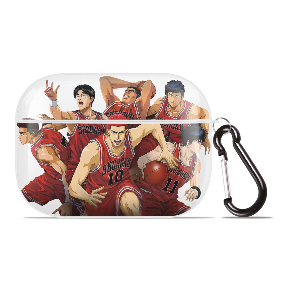 （画像用） SLAM DUNK／スラムダンク 【AirPods Pro用】ハードシェル保護ケース 耐衝撃・防指紋・カラビナ付き商品仕様