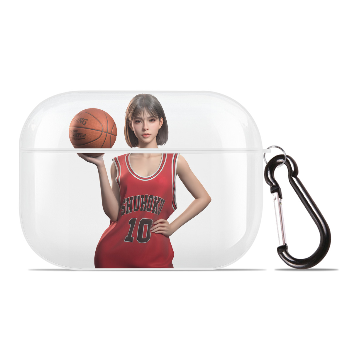（画像用） SLAM DUNK／スラムダンク 【AirPods Pro用】ハードシェル保護ケース 耐衝撃・防指紋・カラビナ付き商品仕様