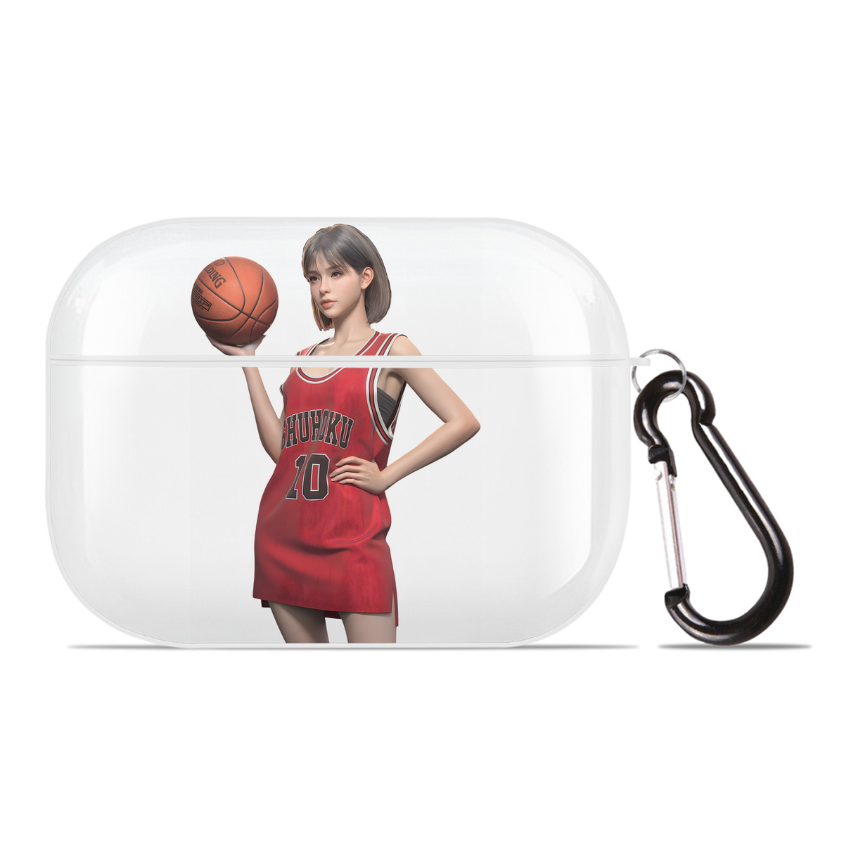 （画像用） SLAM DUNK／スラムダンク 【AirPods Pro用】ハードシェル保護ケース 耐衝撃・防指紋・カラビナ付き商品仕様