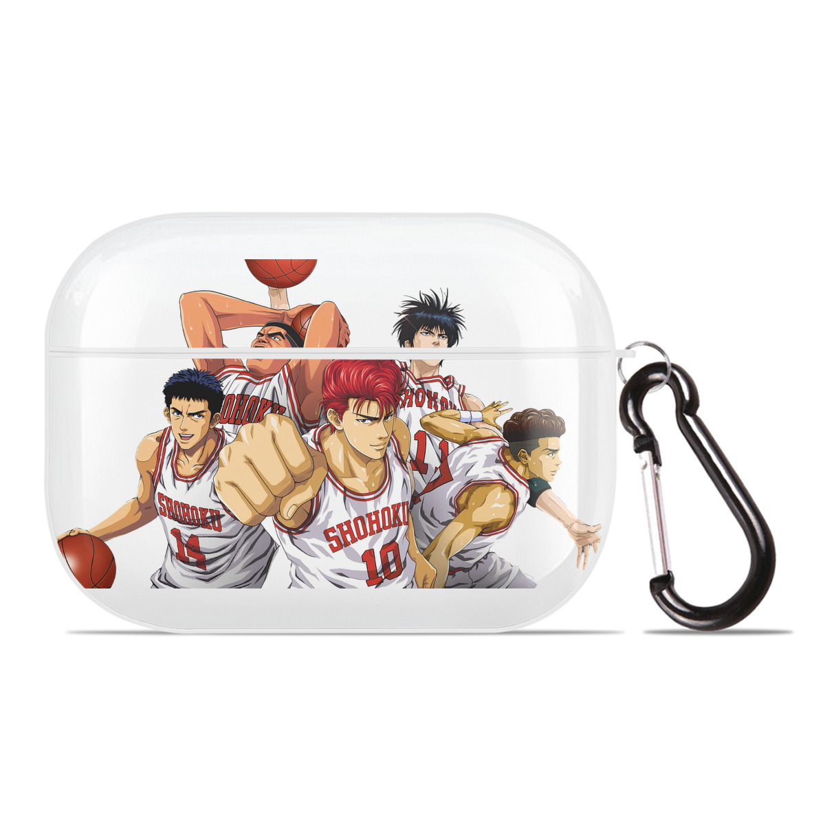SLAM DUNK／スラムダンク 【AirPods Pro用】ハードシェル保護ケース 耐衝撃・防指紋・カラビナ付き商品仕様