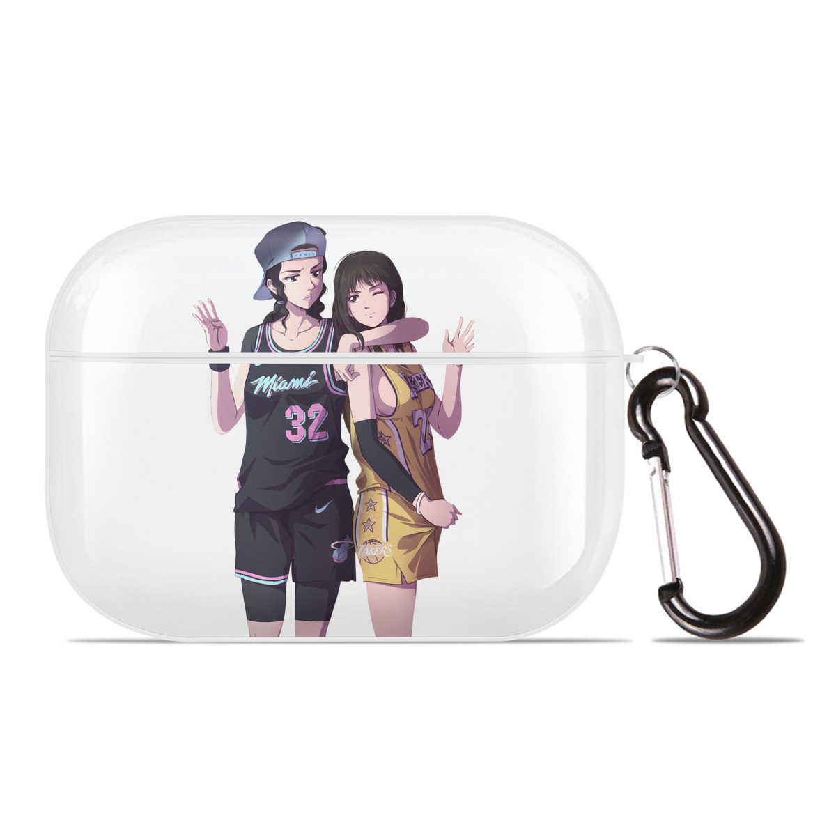 （画像用） SLAM DUNK／スラムダンク 【AirPods Pro用】ハードシェル保護ケース 耐衝撃・防指紋・カラビナ付き商品仕様