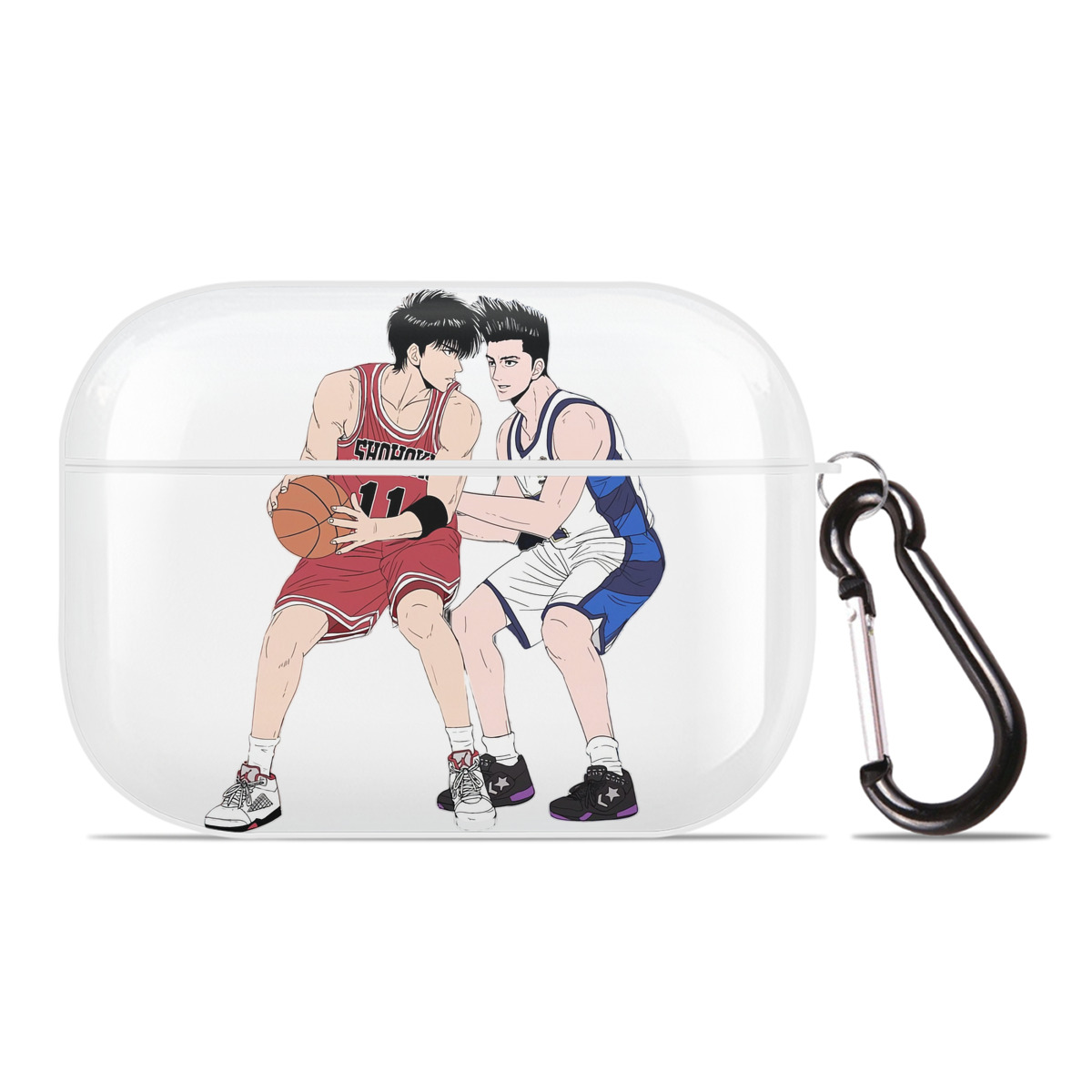 （画像用） SLAM DUNK／スラムダンク 【AirPods Pro用】ハードシェル保護ケース 耐衝撃・防指紋・カラビナ付き商品仕様