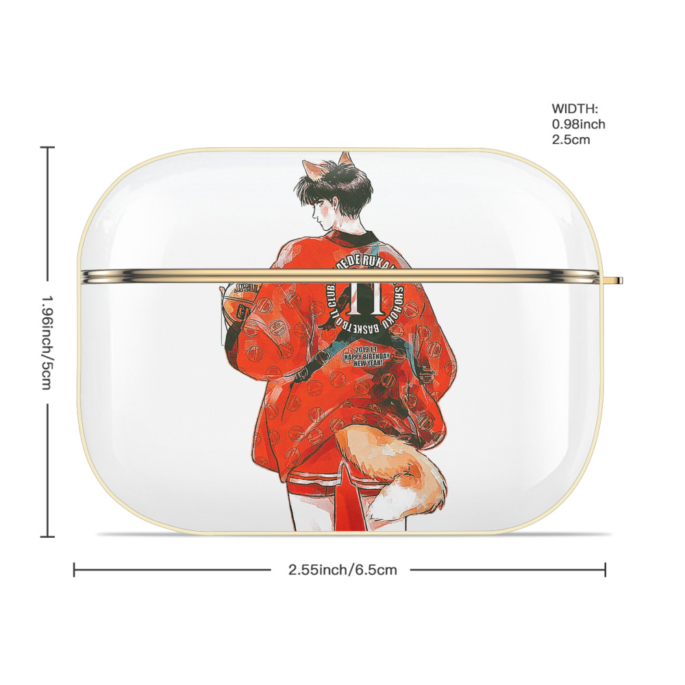 SLAM DUNK／スラムダンク 【AirPods Pro用】ハードシェル保護ケース｜耐衝撃・防指紋・カラビナ付き商品仕様