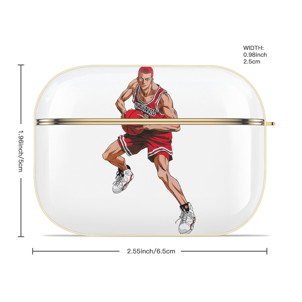 SLAM DUNK／スラムダンク 【AirPods Pro用】ハードシェル保護ケース｜耐衝撃・防指紋・カラビナ付き商品仕様