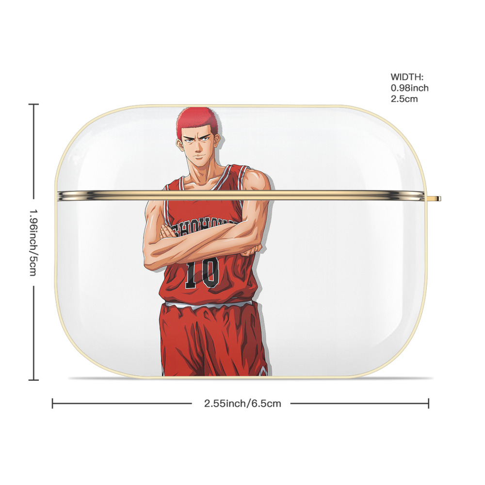 SLAM DUNK／スラムダンク 【AirPods Pro用】ハードシェル保護ケース｜耐衝撃・防指紋・カラビナ付き商品仕様