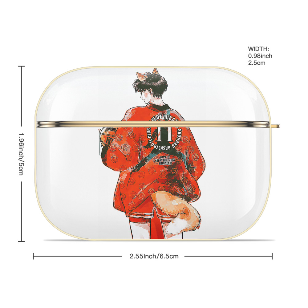 SLAM DUNK／スラムダンク 【AirPods Pro用】ハードシェル保護ケース｜耐衝撃・防指紋・カラビナ付き商品仕様