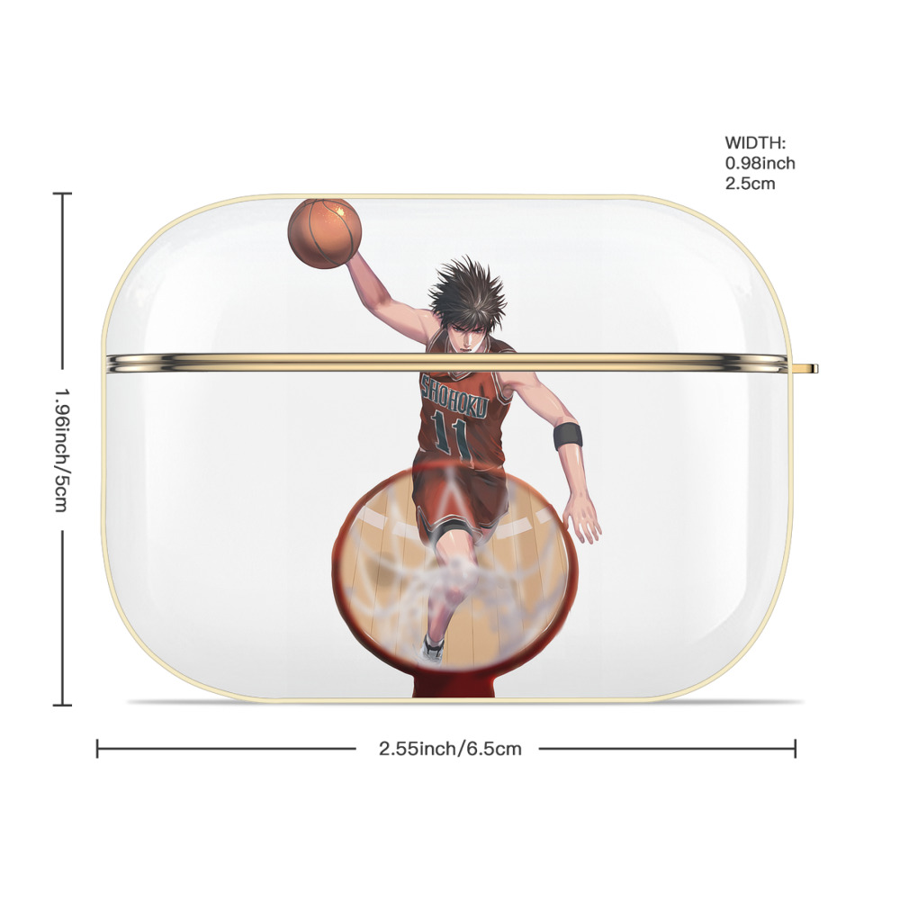 SLAM DUNK／スラムダンク 【AirPods Pro用】ハードシェル保護ケース｜耐衝撃・防指紋・カラビナ付き商品仕様