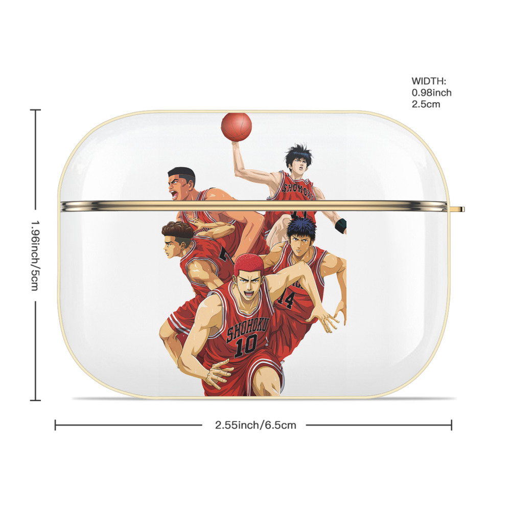 SLAM DUNK／スラムダンク 【AirPods Pro用】ハードシェル保護ケース｜耐衝撃・防指紋・カラビナ付き商品仕様