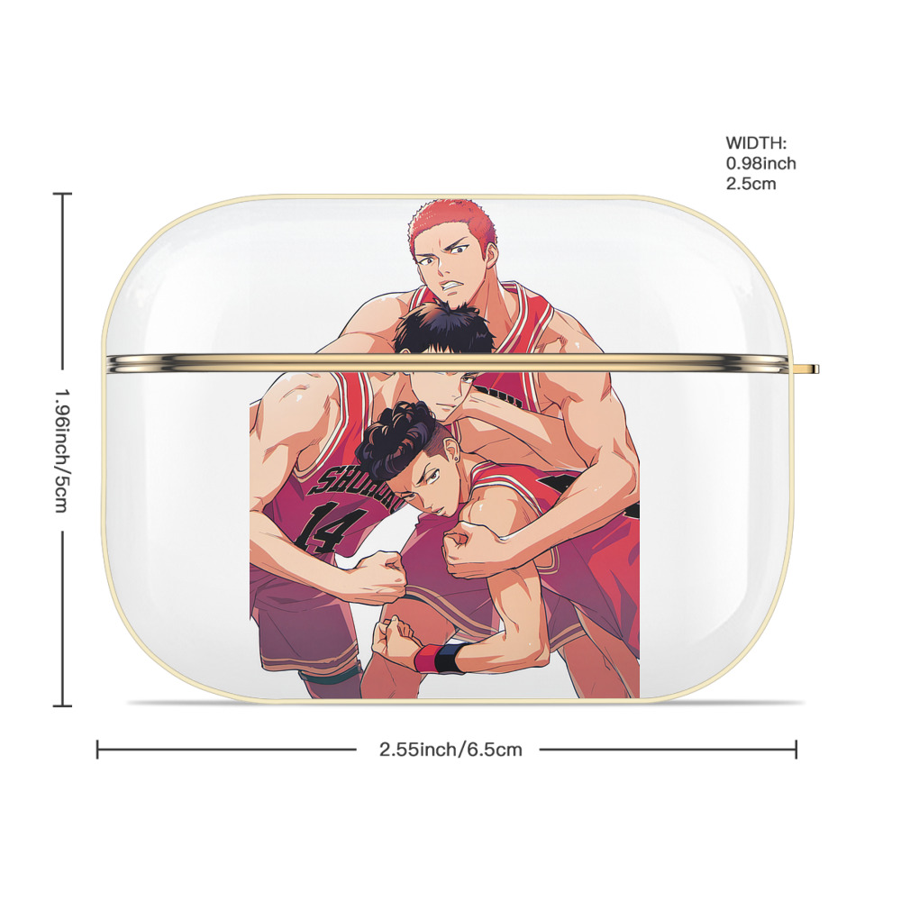 SLAM DUNK／スラムダンク 【AirPods Pro用】ハードシェル保護ケース｜耐衝撃・防指紋・カラビナ付き商品仕様