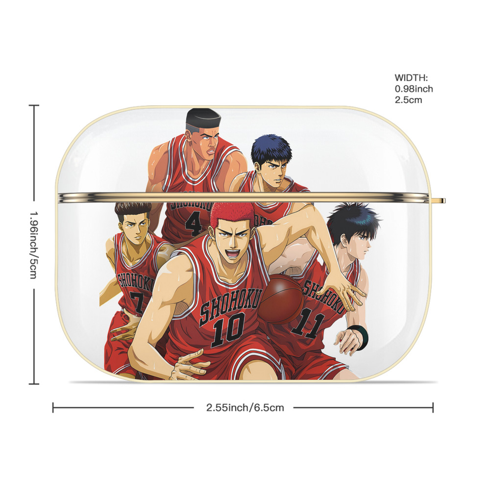 SLAM DUNK／スラムダンク 【AirPods Pro用】ハードシェル保護ケース｜耐衝撃・防指紋・カラビナ付き商品仕様