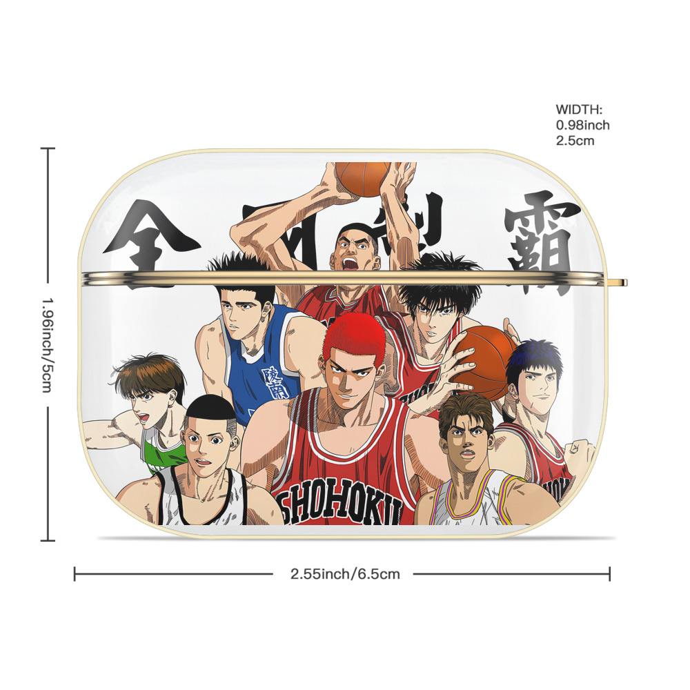 SLAM DUNK／スラムダンク 【AirPods Pro用】ハードシェル保護ケース｜耐衝撃・防指紋・カラビナ付き商品仕様