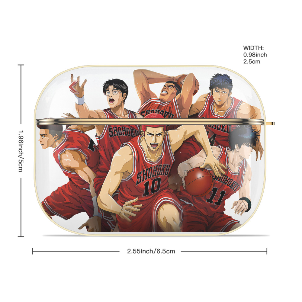 SLAM DUNK／スラムダンク 【AirPods Pro用】ハードシェル保護ケース｜耐衝撃・防指紋・カラビナ付き商品仕様