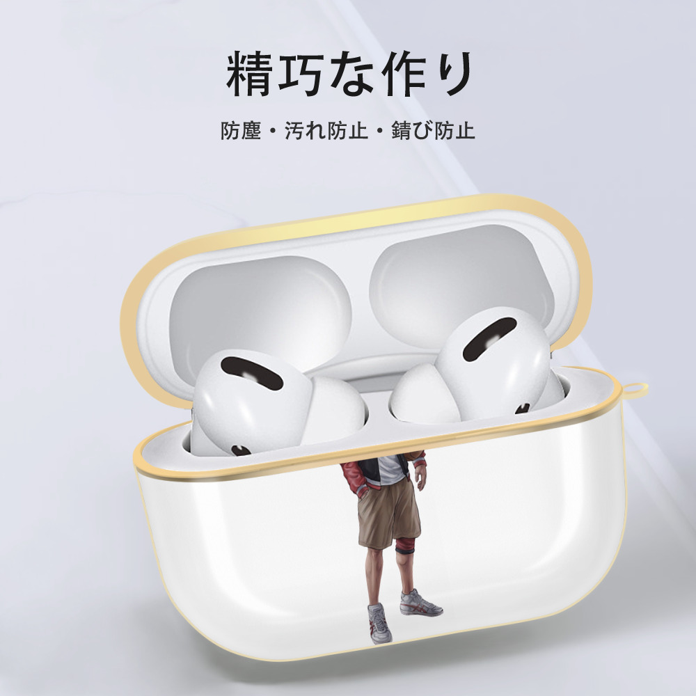 SLAM DUNK／スラムダンク 【AirPods Pro用】ハードシェル保護ケース｜耐衝撃・防指紋・カラビナ付き商品仕様