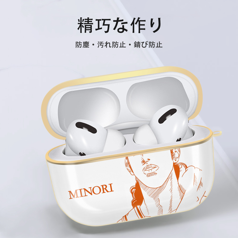 SLAM DUNK／スラムダンク 【AirPods Pro用】ハードシェル保護ケース｜耐衝撃・防指紋・カラビナ付き商品仕様