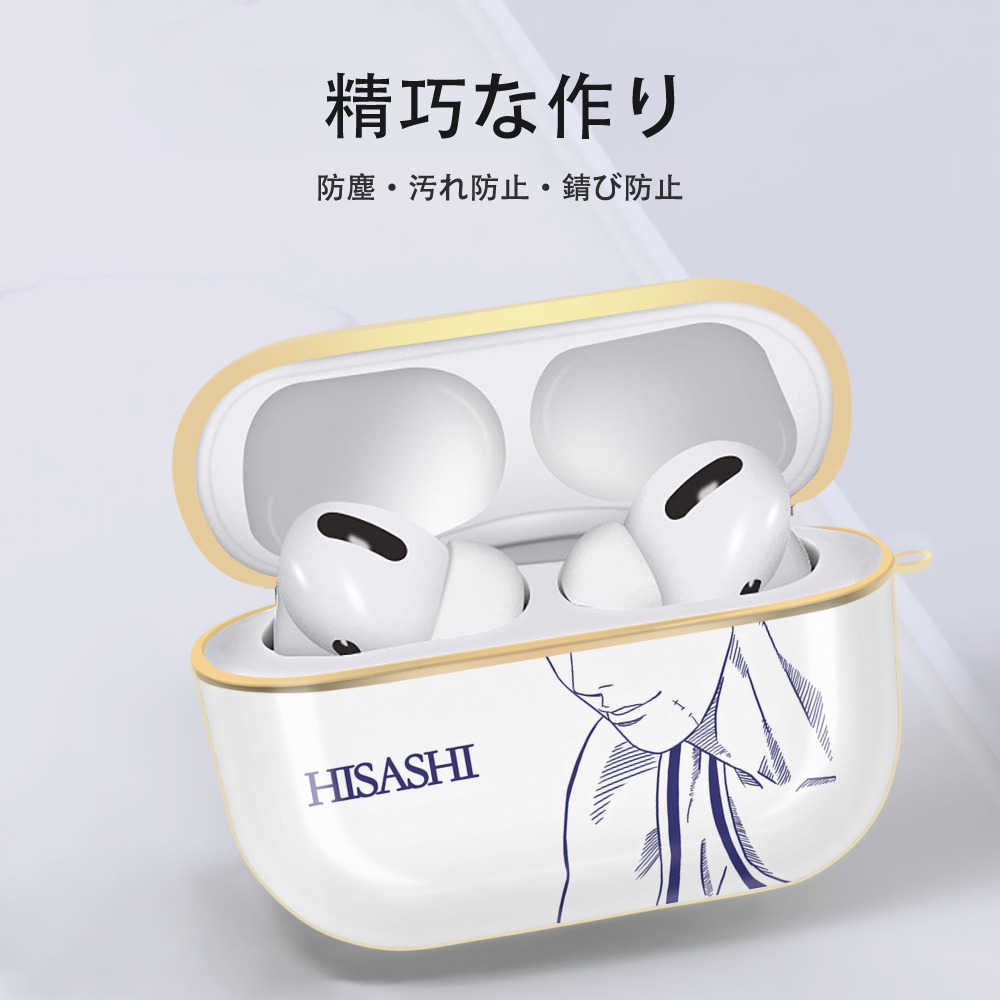 SLAM DUNK／スラムダンク 【AirPods Pro用】ハードシェル保護ケース｜耐衝撃・防指紋・カラビナ付き商品仕様