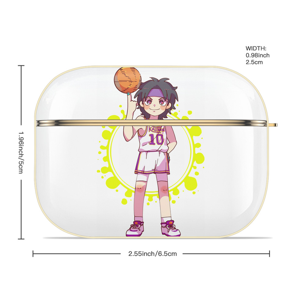 SLAM DUNK／スラムダンク 【AirPods Pro用】ハードシェル保護ケース｜耐衝撃・防指紋・カラビナ付き商品仕様