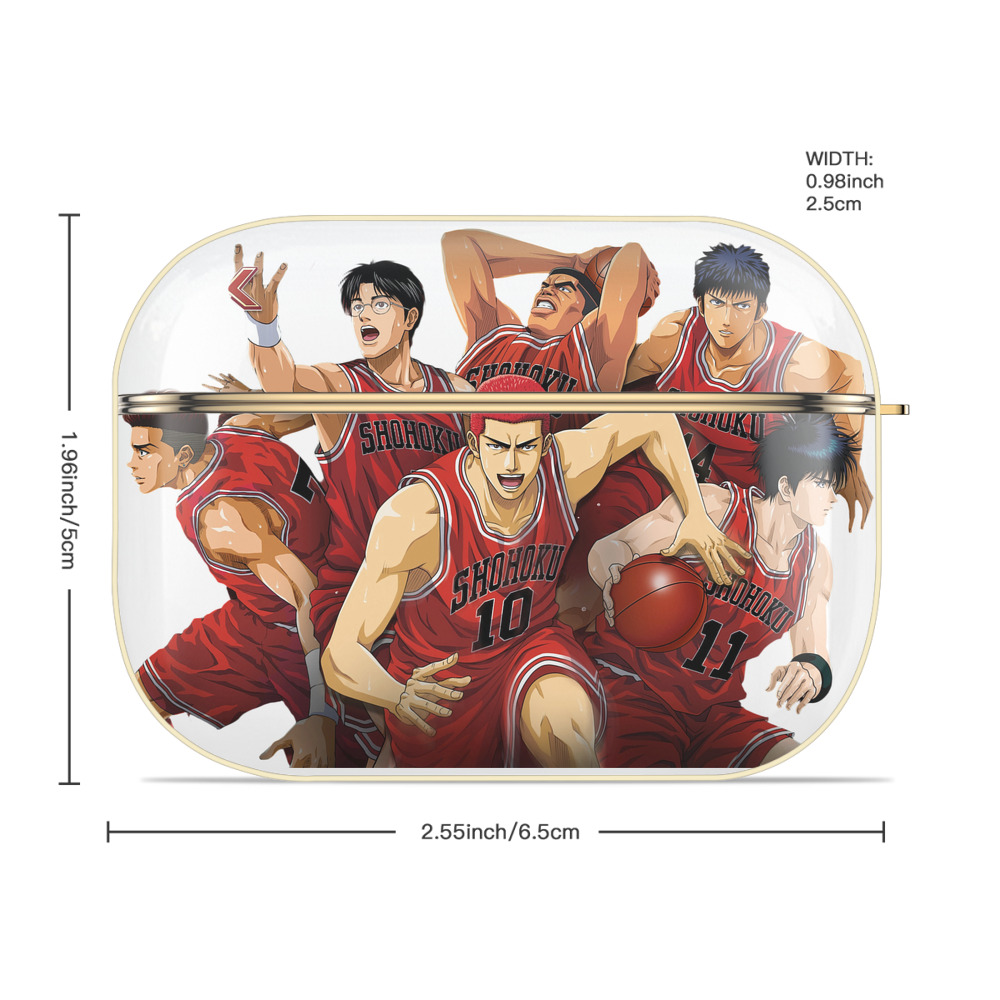 SLAM DUNK／スラムダンク 【AirPods Pro用】ハードシェル保護ケース｜耐衝撃・防指紋・カラビナ付き商品仕様
