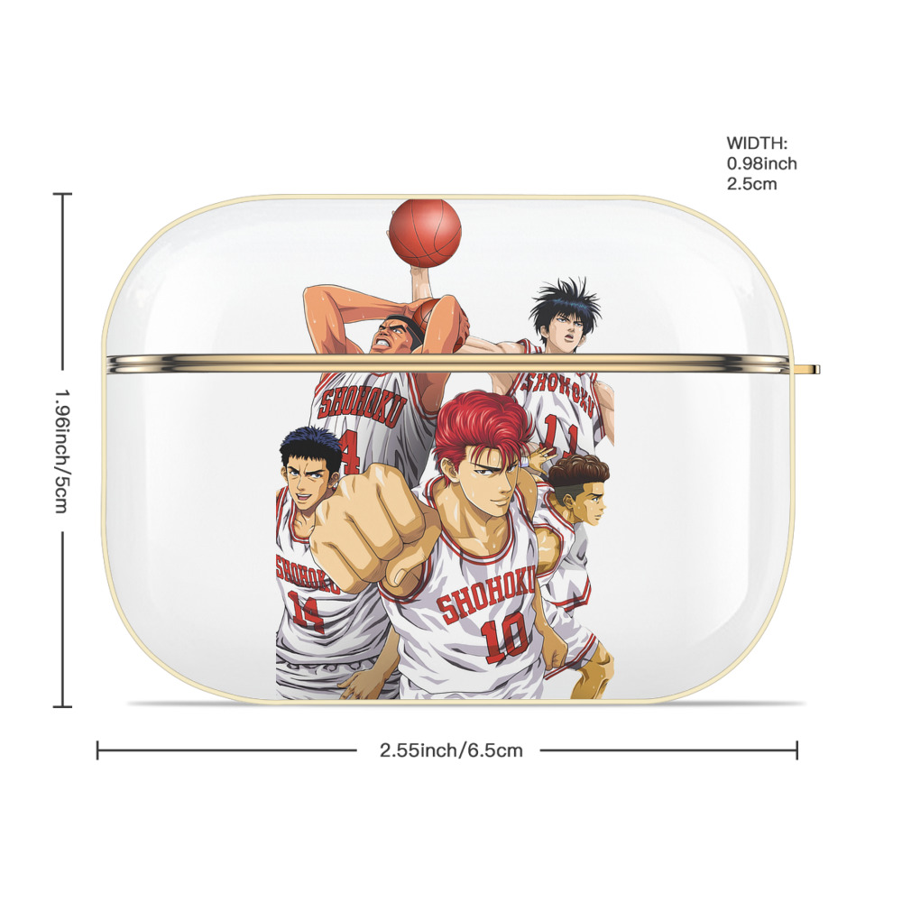 SLAM DUNK／スラムダンク 【AirPods Pro用】ハードシェル保護ケース｜耐衝撃・防指紋・カラビナ付き商品仕様