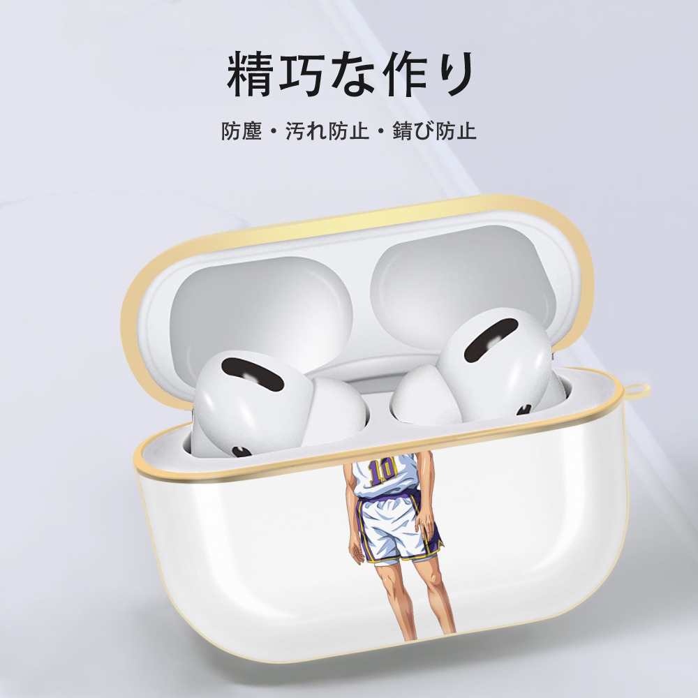 SLAM DUNK／スラムダンク 【AirPods Pro用】ハードシェル保護ケース｜耐衝撃・防指紋・カラビナ付き商品仕様