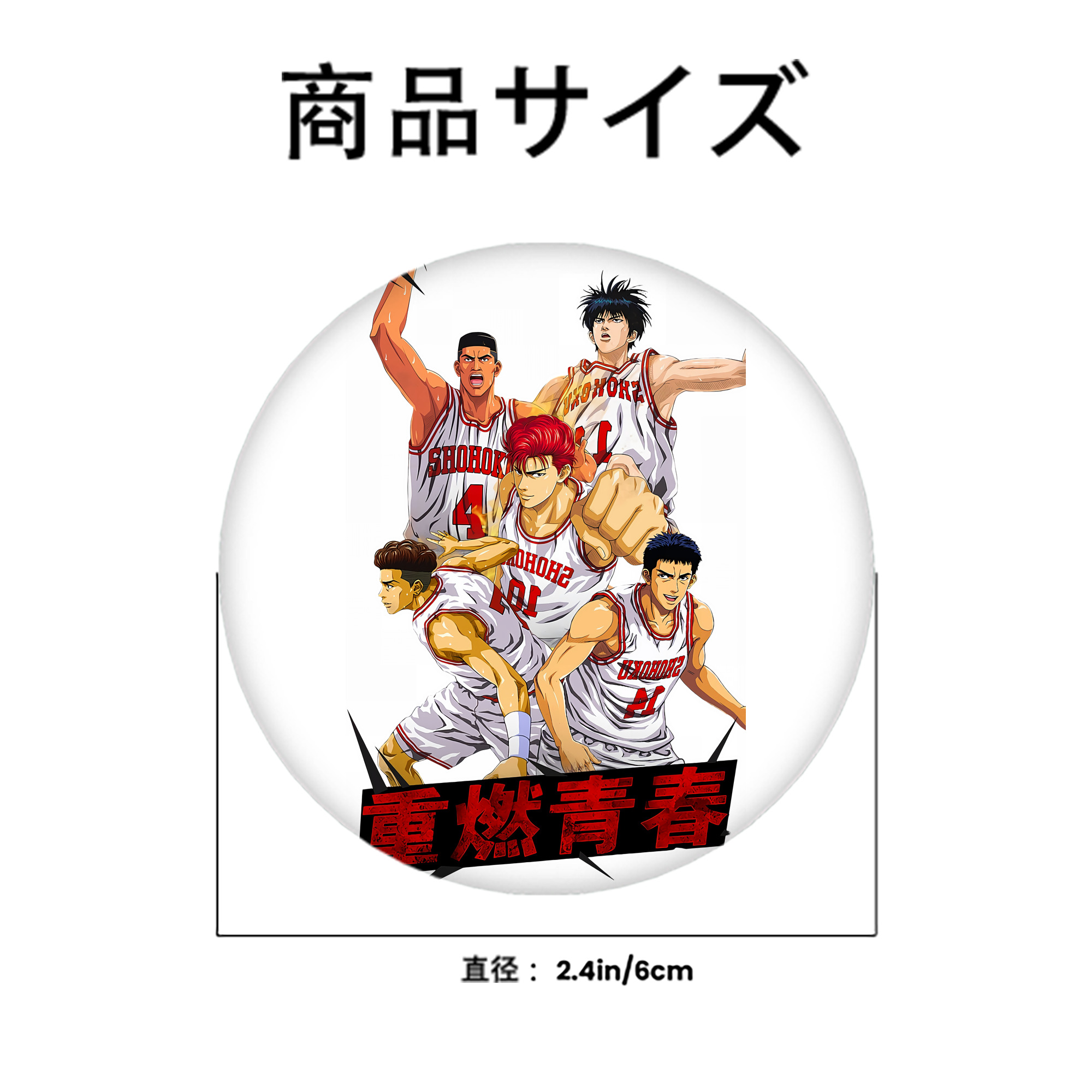 SLAM DUNK／スラムダンク 6cm 缶バッジ 複数セット