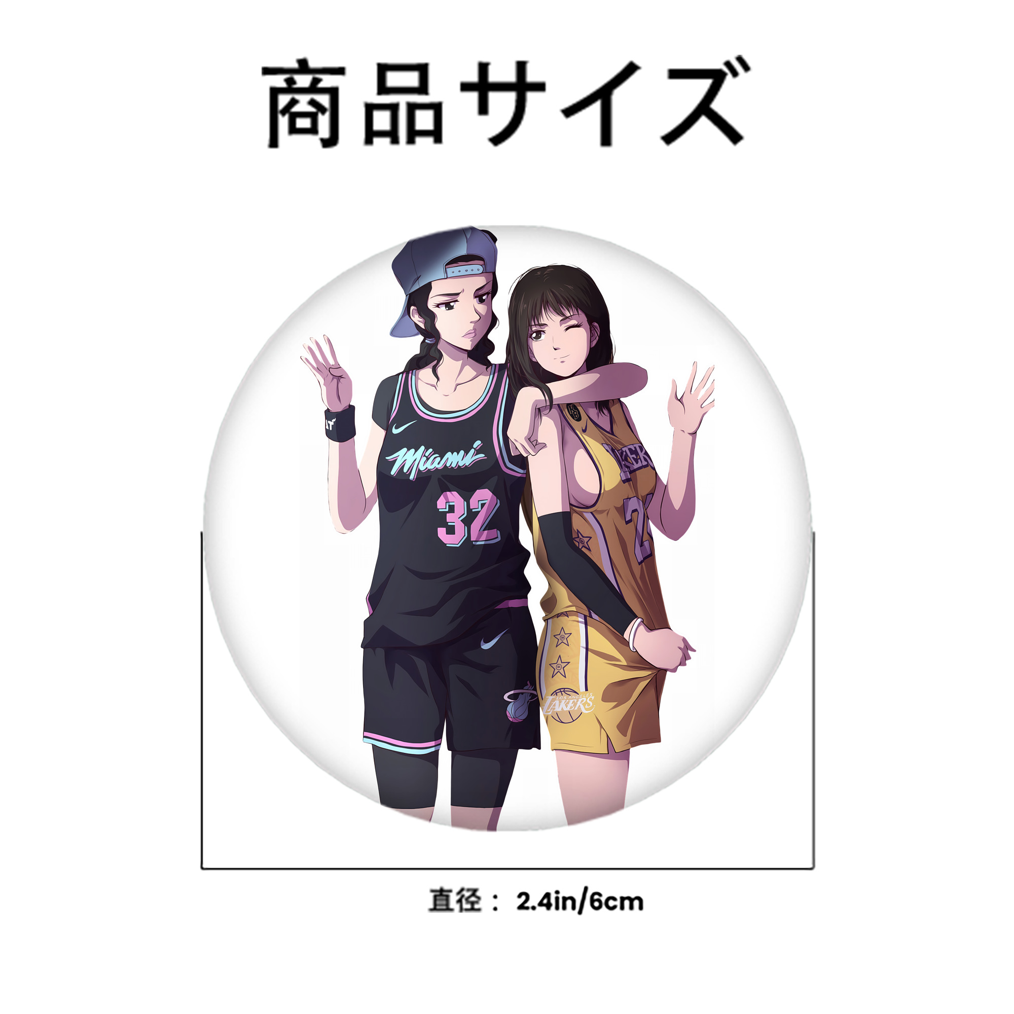 SLAM DUNK／スラムダンク 6cm 缶バッジ 複数セット