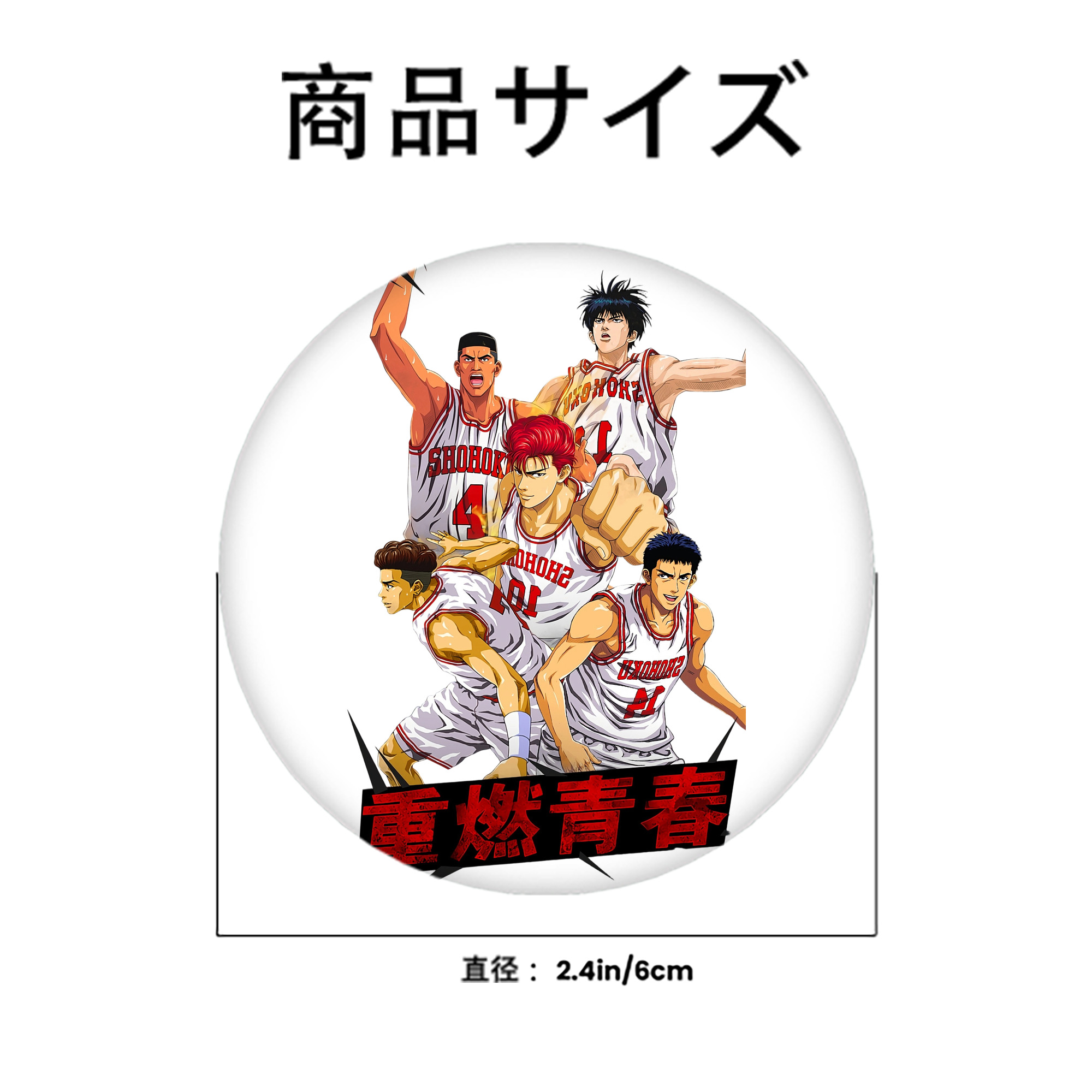 SLAM DUNK／スラムダンク 6cm 缶バッジ 複数セット