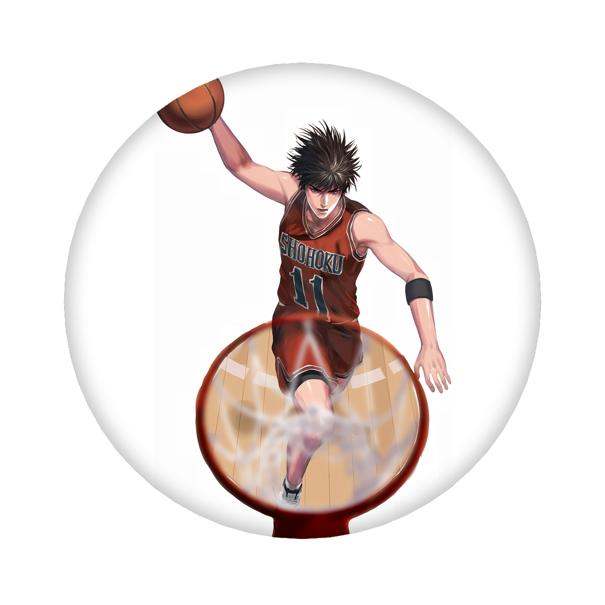 （画像用） SLAM DUNK／スラムダンク 6cm 缶バッジ 複数セット