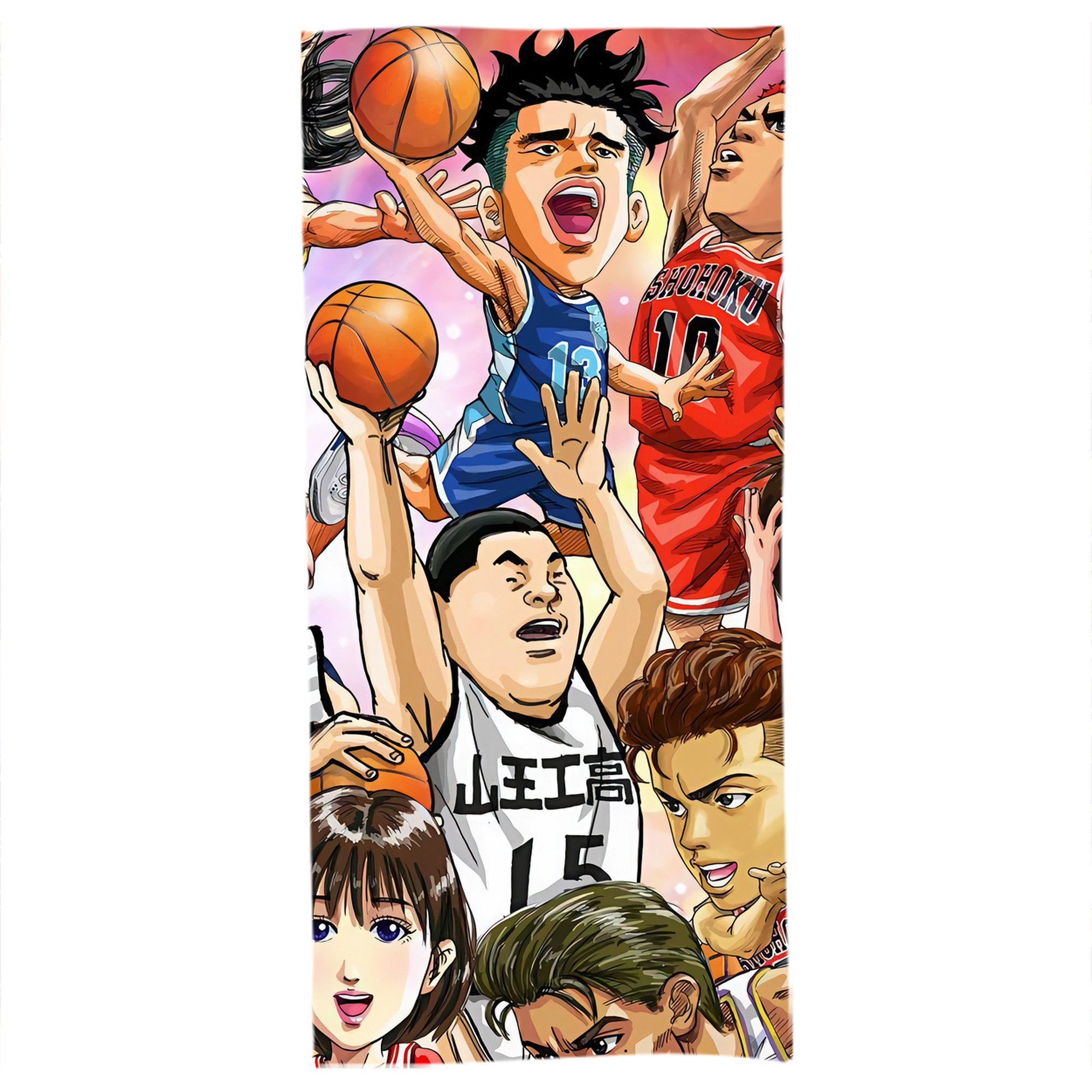 （画像用） SLAM DUNK／スラムダンク 大判バスタオル 70×140cm 吸水速乾 柔らかい肌触り