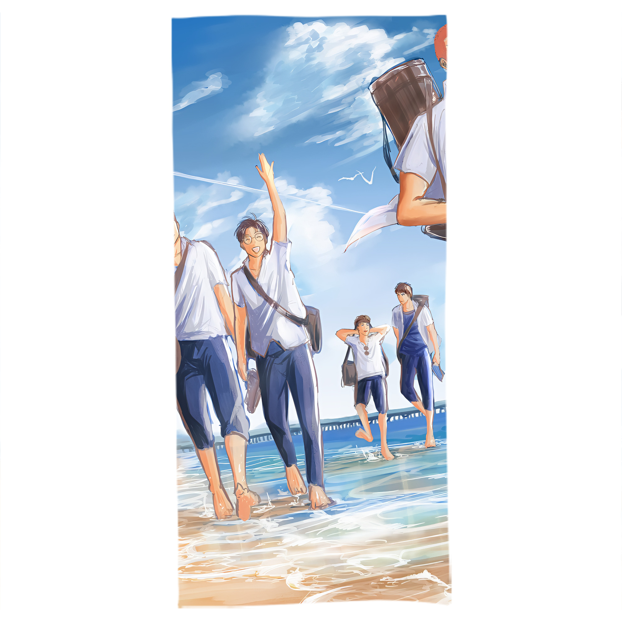 （画像用） SLAM DUNK／スラムダンク 大判バスタオル 70×140cm 吸水速乾 柔らかい肌触り
