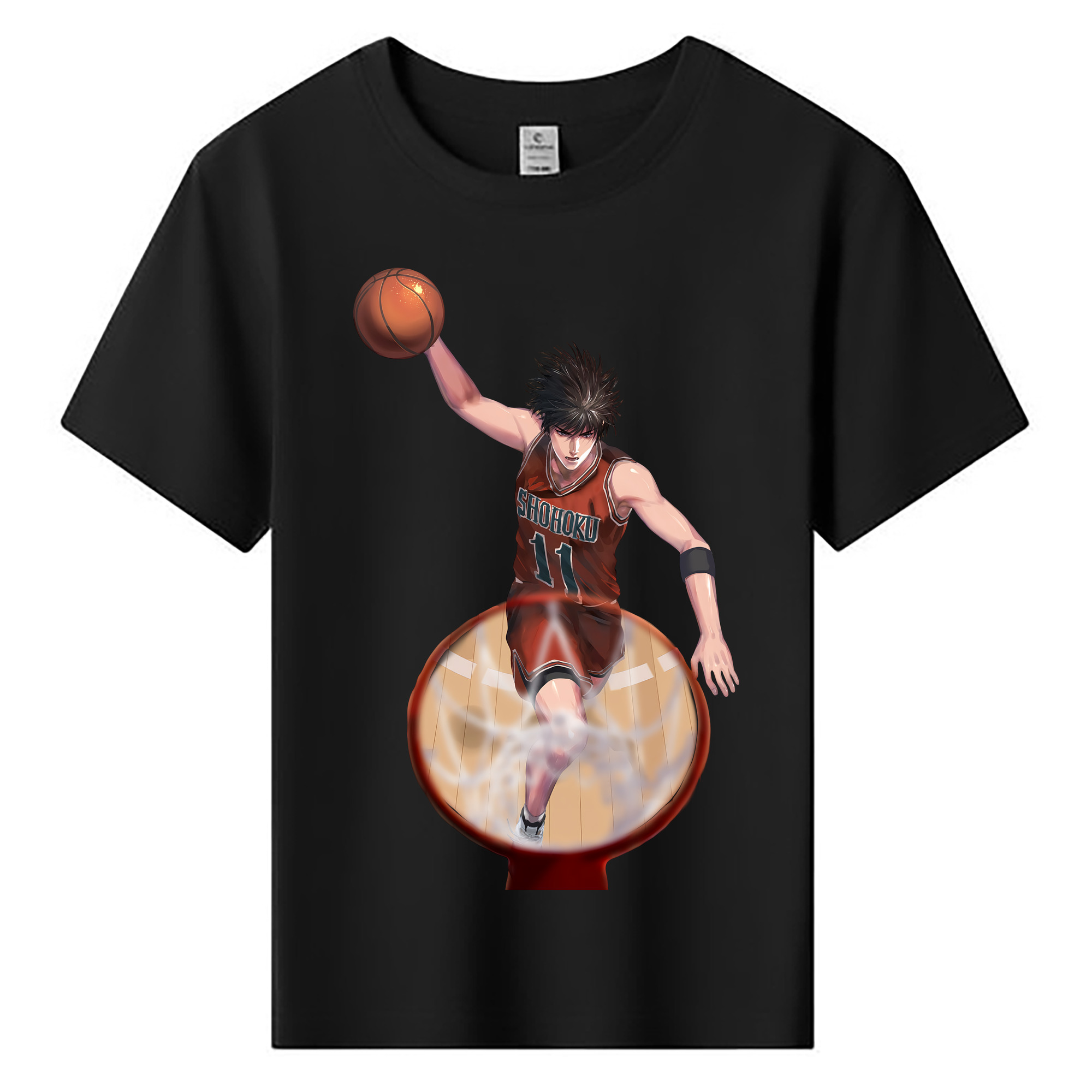 （画像用） SLAM DUNK／スラムダンク 綿100％キッズTシャツ（フロントプリント）