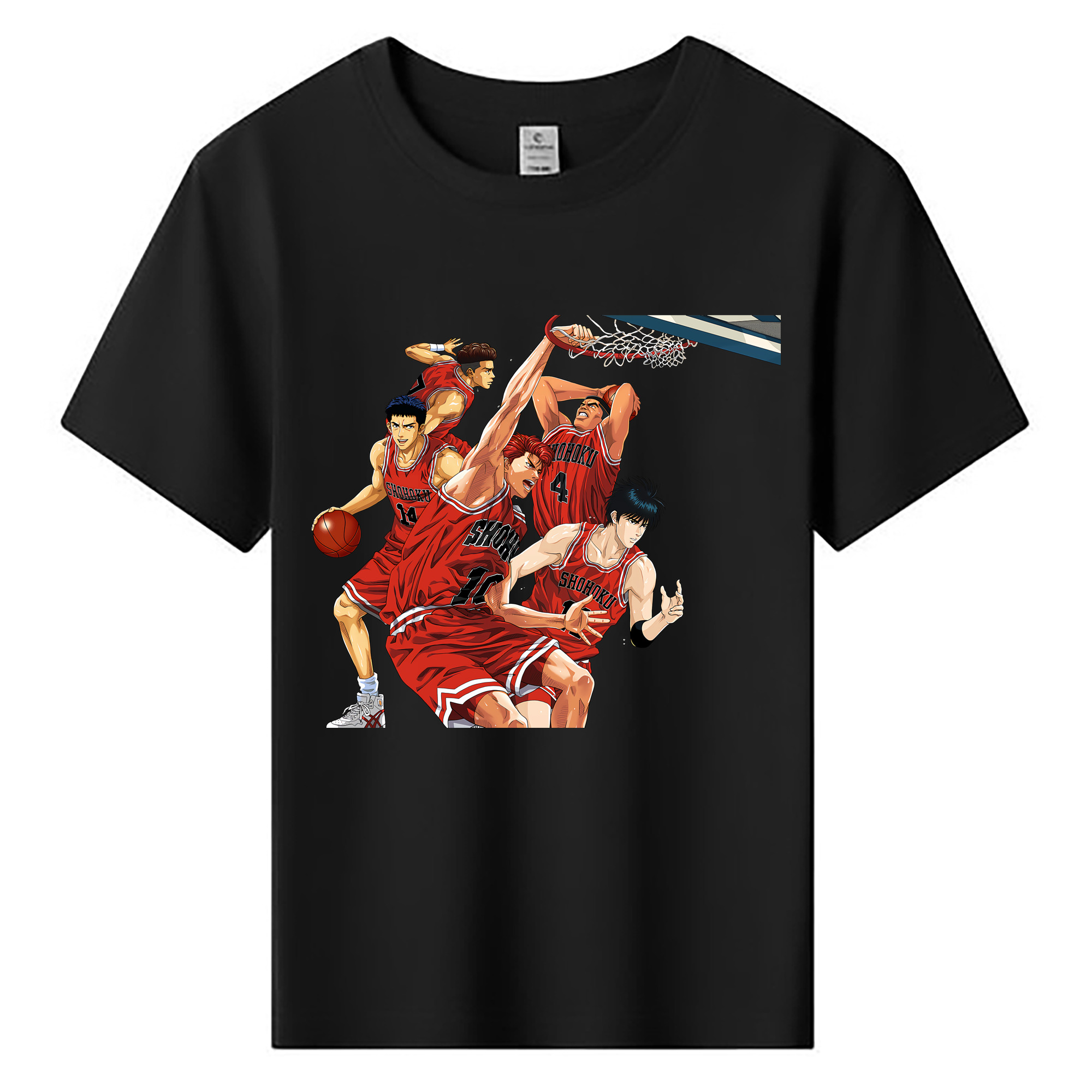 （画像用） SLAM DUNK／スラムダンク 綿100％キッズTシャツ（フロントプリント）
