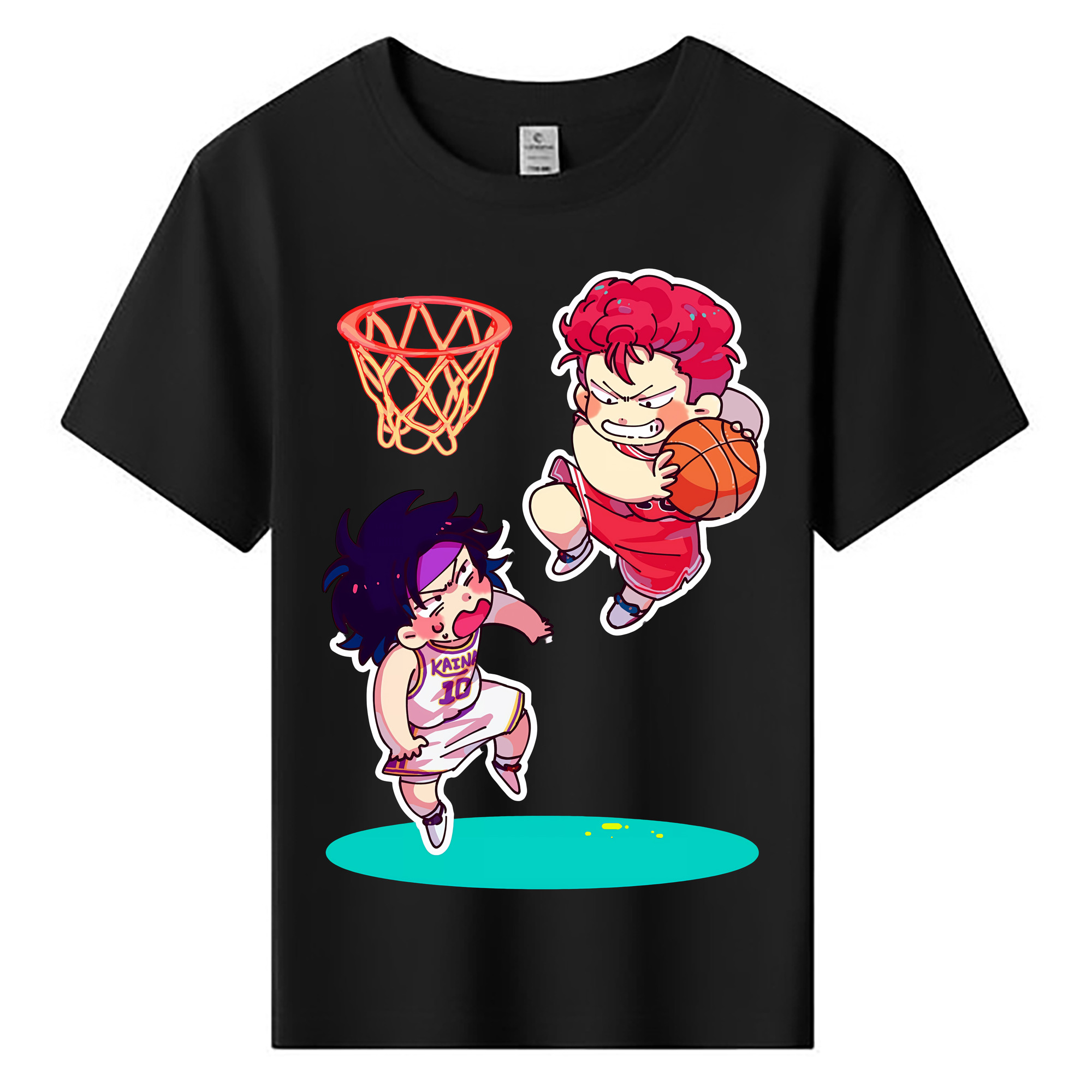 （画像用） SLAM DUNK／スラムダンク 綿100％キッズTシャツ（フロントプリント）