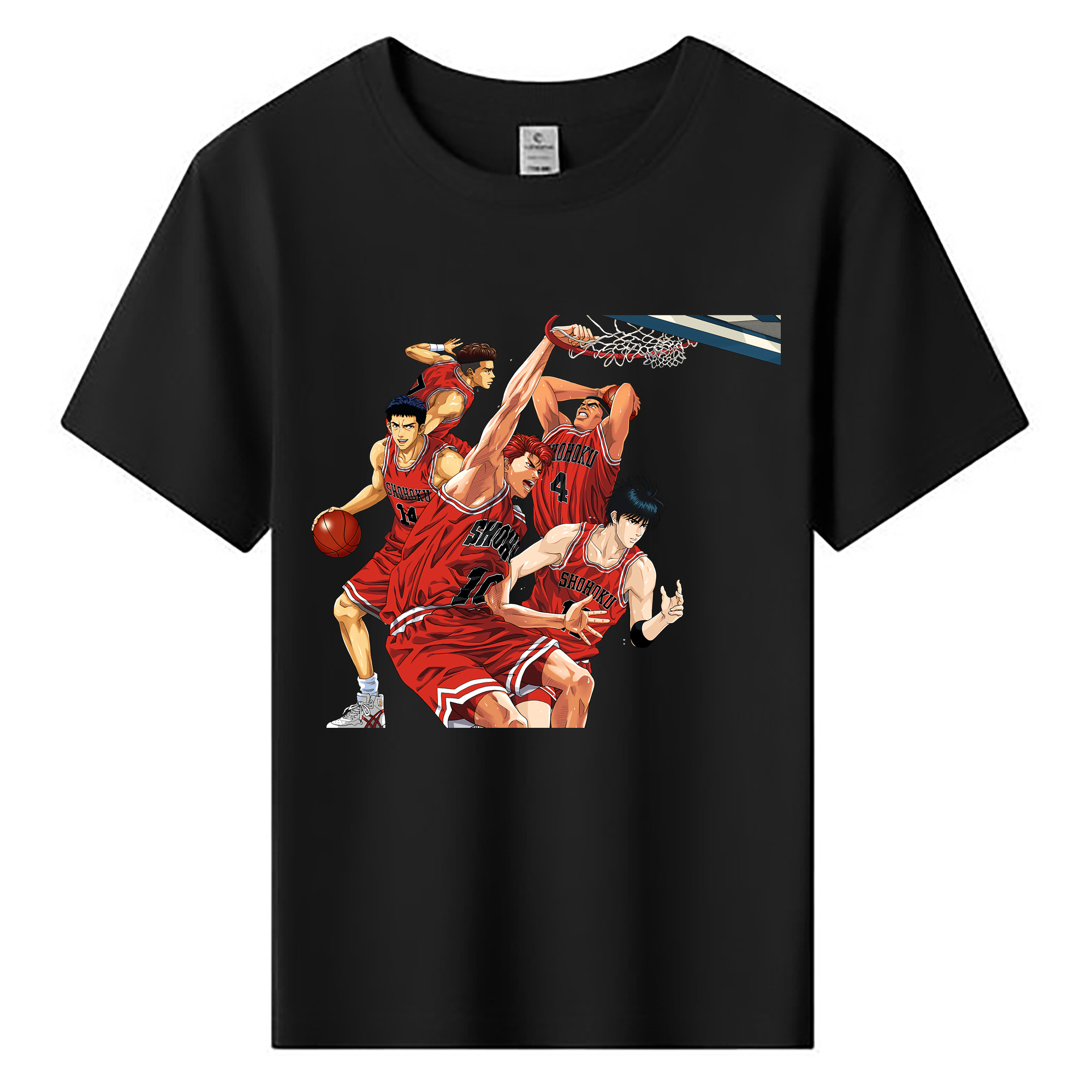 （画像用） SLAM DUNK／スラムダンク 綿100％キッズTシャツ（フロントプリント）