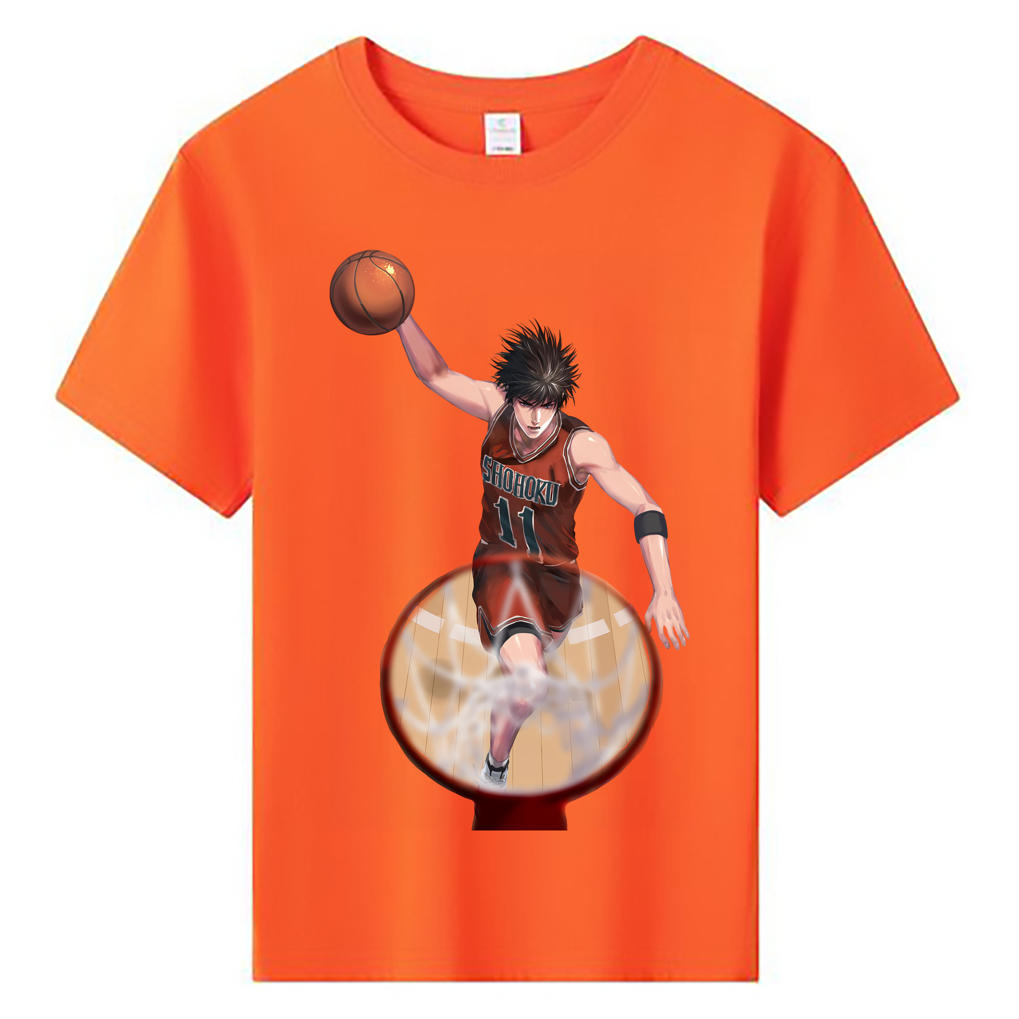 （画像用） SLAM DUNK／スラムダンク 綿100％キッズTシャツ（フロントプリント）