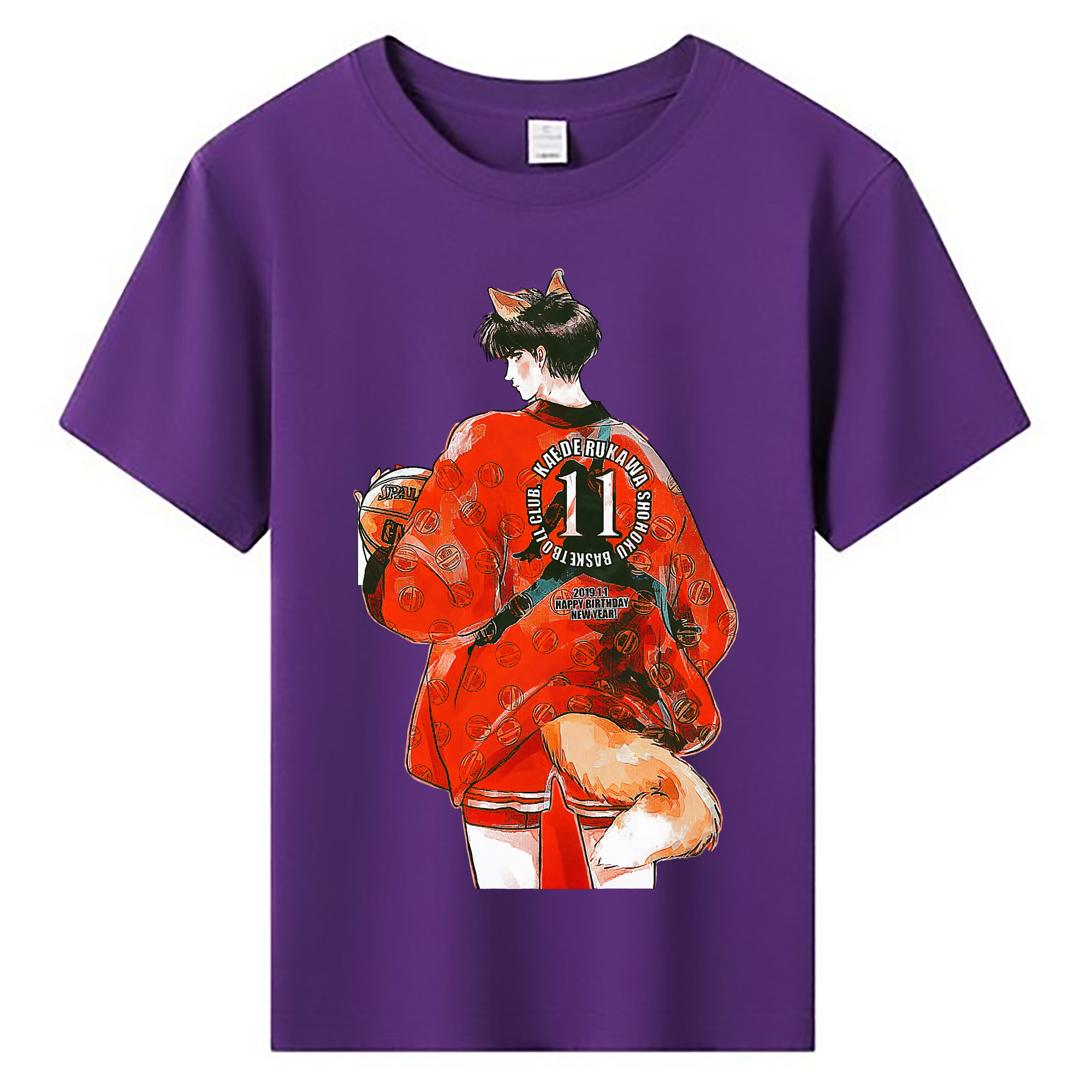 （画像用） SLAM DUNK／スラムダンク 綿100％キッズTシャツ（フロントプリント）