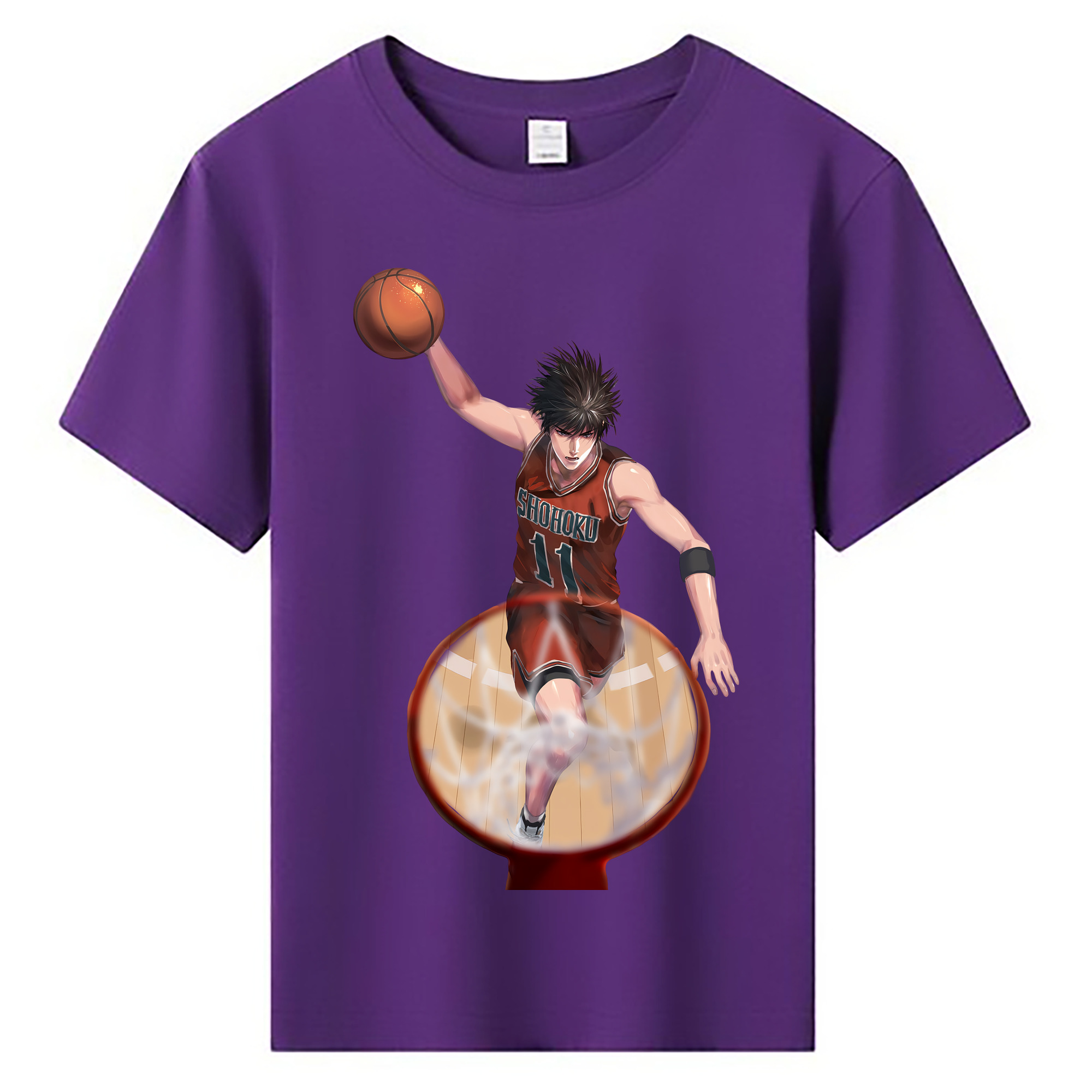 （画像用） SLAM DUNK／スラムダンク 綿100％キッズTシャツ（フロントプリント）