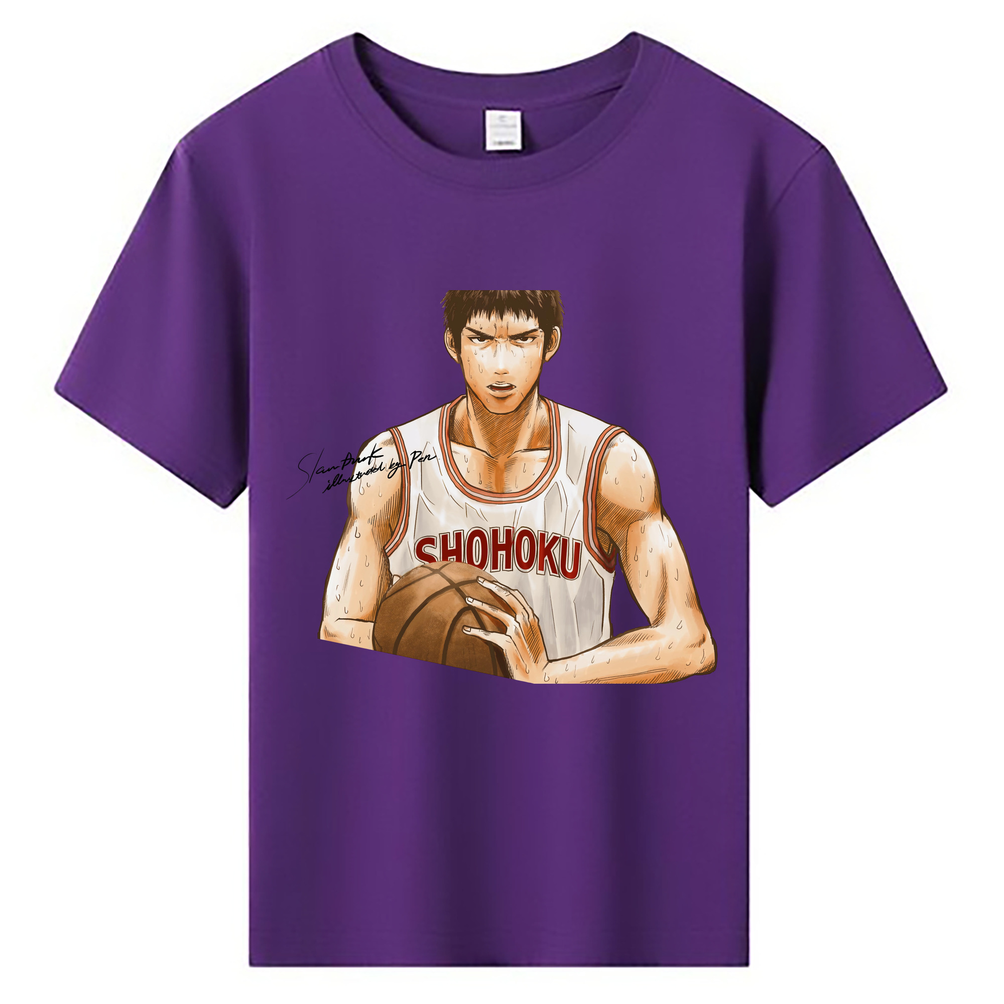 （画像用） SLAM DUNK／スラムダンク 綿100％キッズTシャツ（フロントプリント）