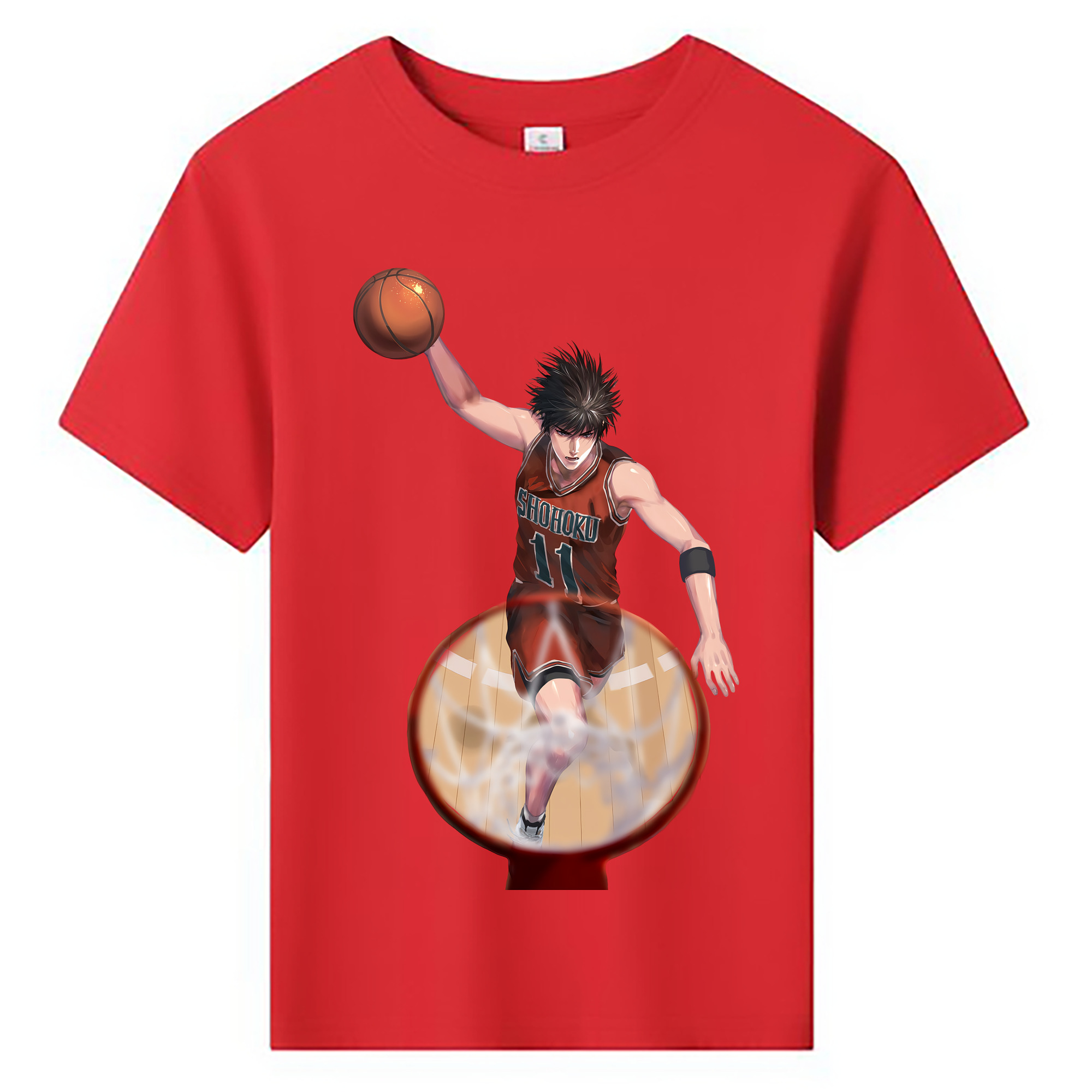 （画像用） SLAM DUNK／スラムダンク 綿100％キッズTシャツ（フロントプリント）